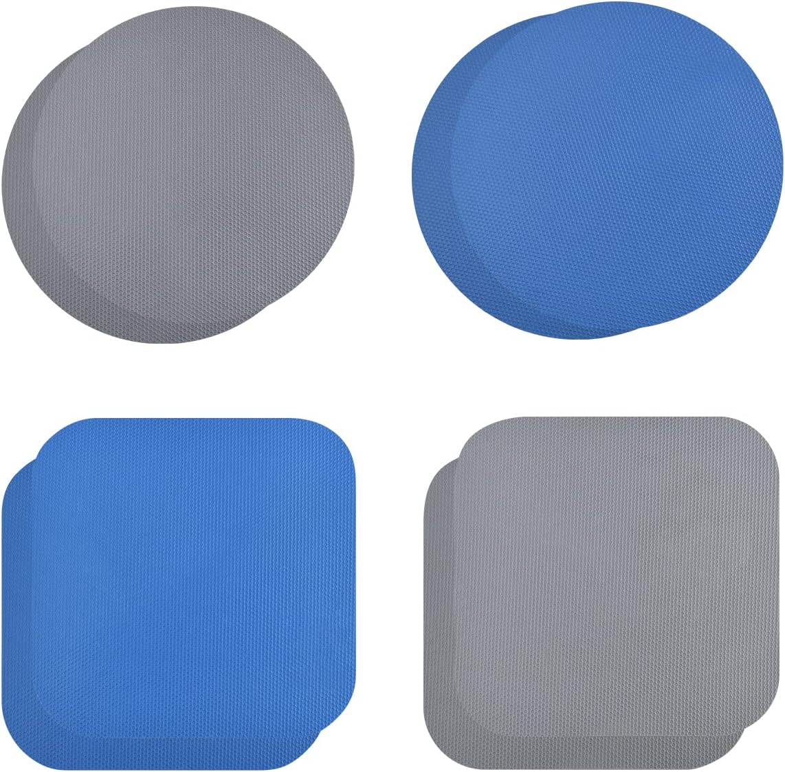 8 Pcs Reusable Jar Opener Gripper Pads Rubber Jar Opener Gripper Pads Multi-function Jar Opener for Elderly People with Arthritis and Weak hands (Blue, Gray) - Image 1