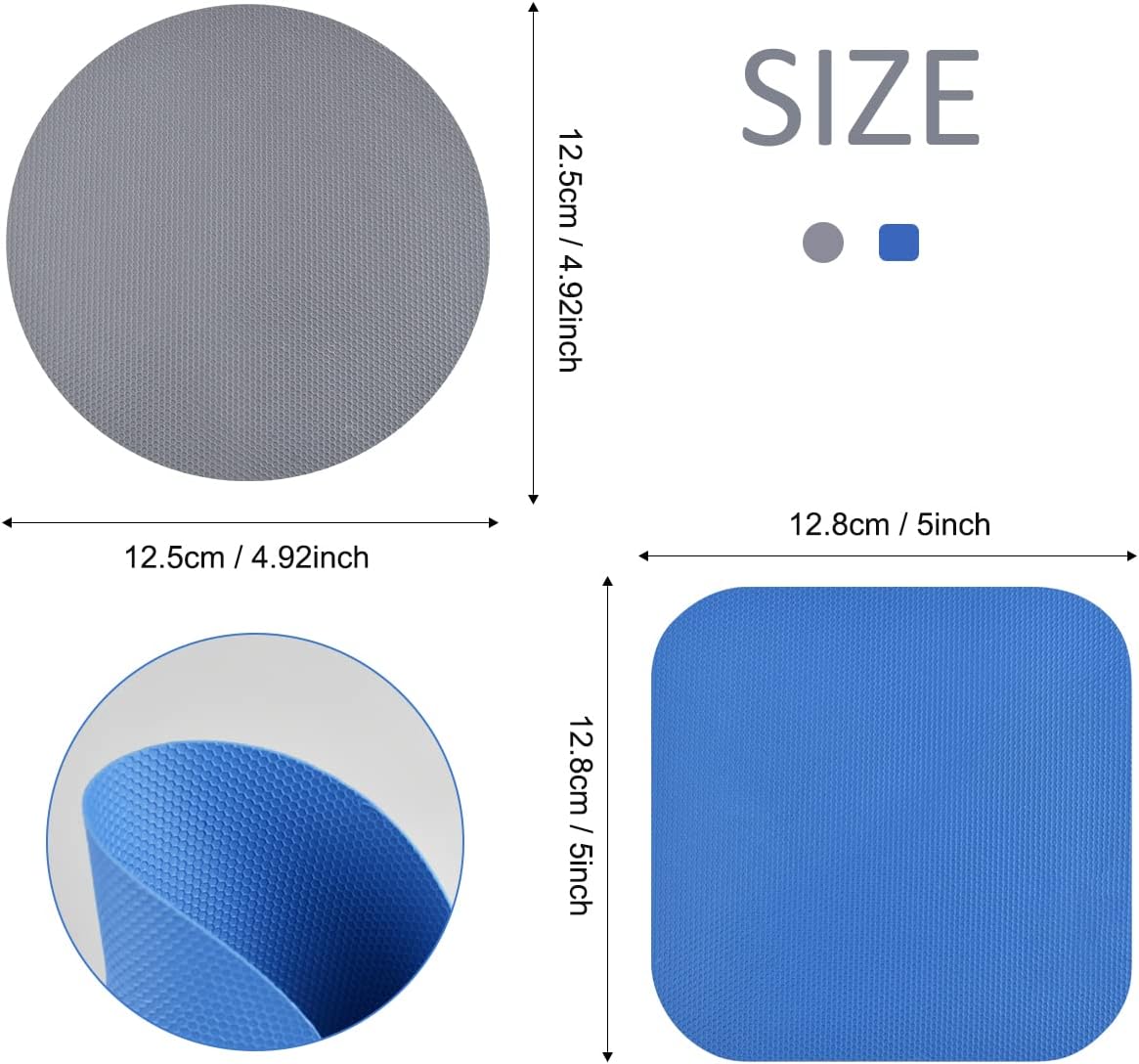8 Pcs Reusable Jar Opener Gripper Pads Rubber Jar Opener Gripper Pads Multi-function Jar Opener for Elderly People with Arthritis and Weak hands (Blue, Gray) - Image 2