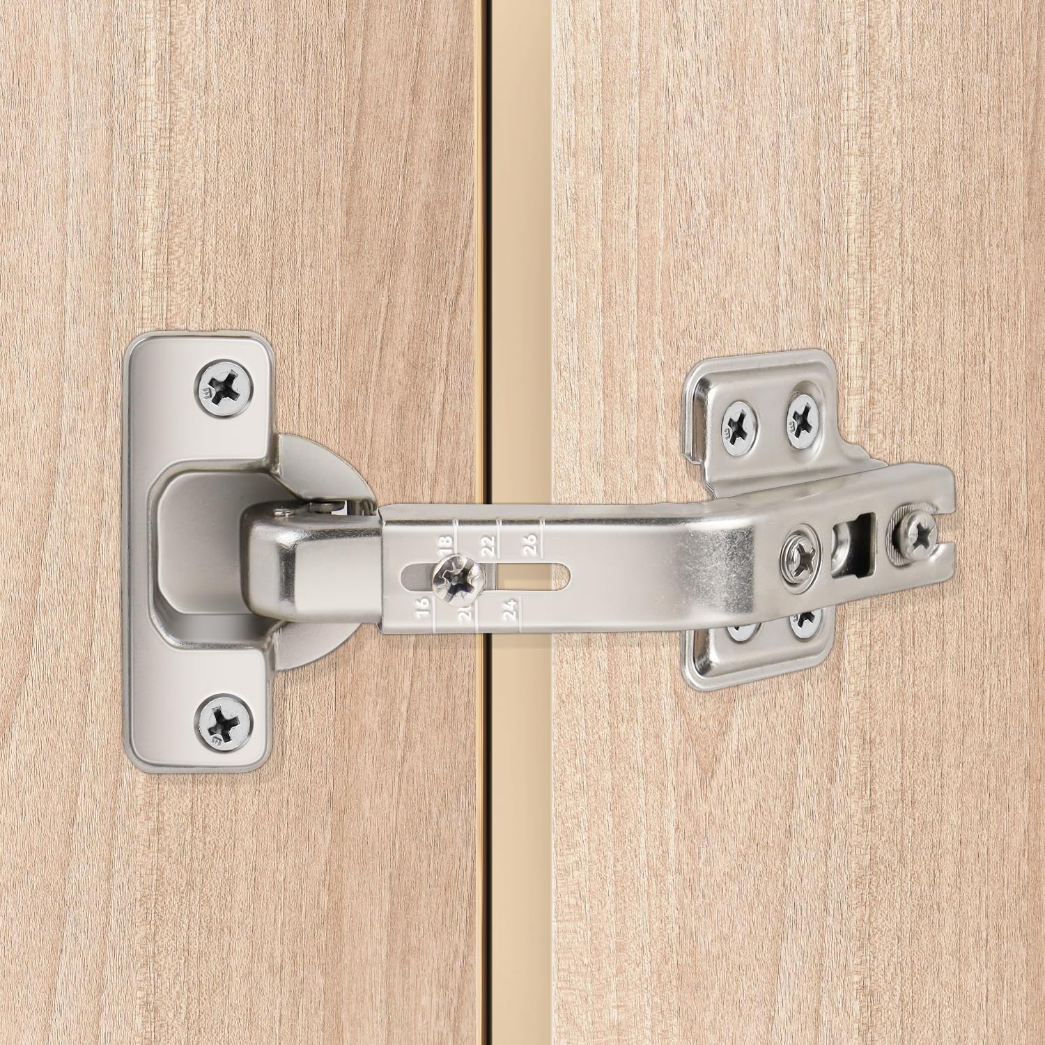 135 Degree Lazy Susan Hinge Full Overlay Concealed Corner Cabinet Hinge for Cabinet, Cupboard, Folded Door, Corner Kitchen Cabinet Replacement Hardware (1 Pair, 2 PCS) - Image 6