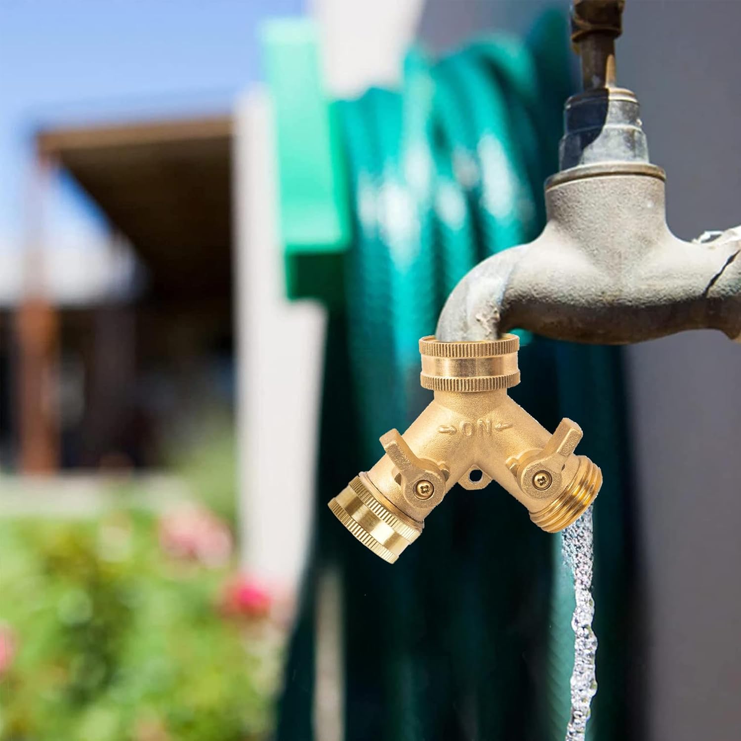 Brass Garden Hose End Caps, 2 Pack 3/4