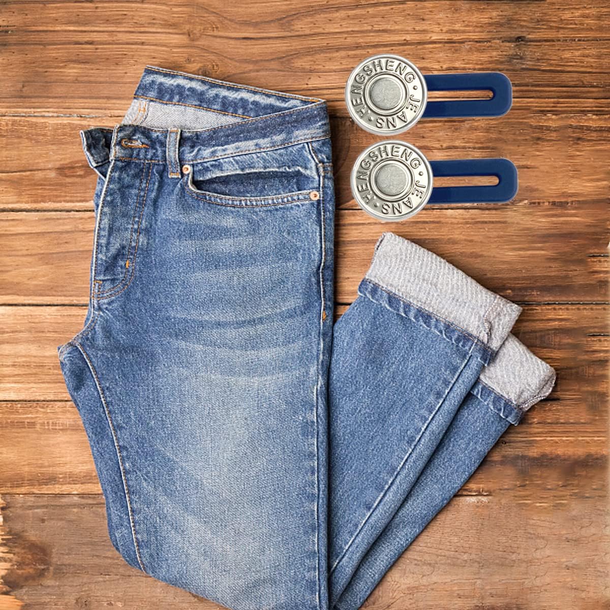 10 Pcs Expander Button for Extender Jeans Pants Collar, 5 Styles Pants Waist No Sew Instant Silicone Extender Button for Men and Women - Image 6