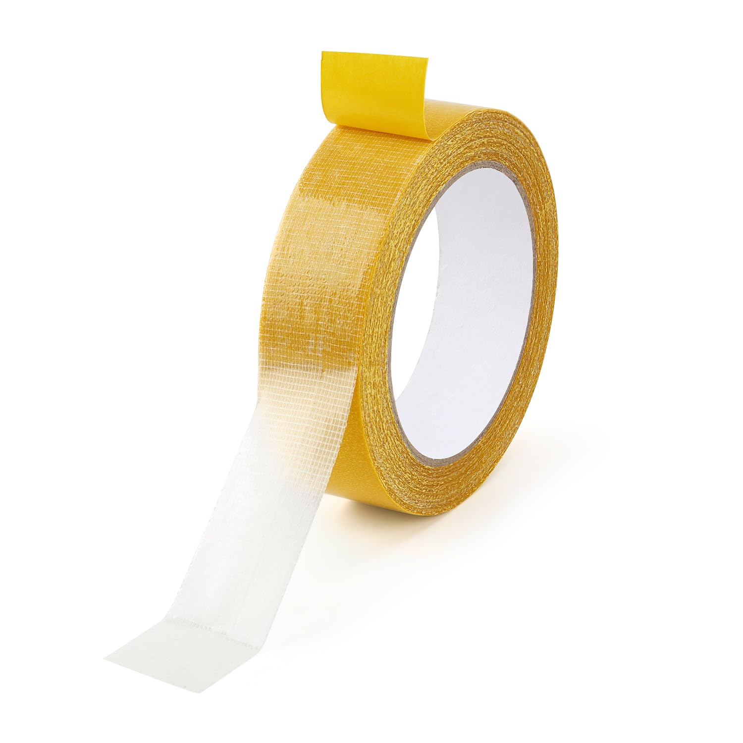 1 Pack Double Sided Fabric Tape Heavy Duty Gauze Tape Fabric Tape High Stickness Mounting Tape for Carpets, Pictures, Posters, Frames (3CM/1.18Inch x 20M/66FT) - Image 1