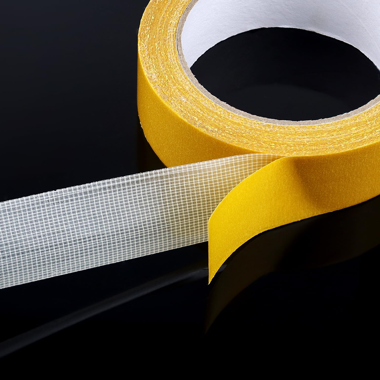 1 Pack Double Sided Fabric Tape Heavy Duty Gauze Tape Fabric Tape High Stickness Mounting Tape for Carpets, Pictures, Posters, Frames (3CM/1.18Inch x 20M/66FT) - Image 7