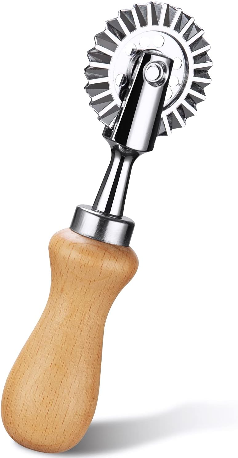 Pastry Wheel Cutter - Pasta Cutter Wheel - Ravioli Crimper Cutter Wheel for Home and Kitchen Use, 1.3inch - Image 1