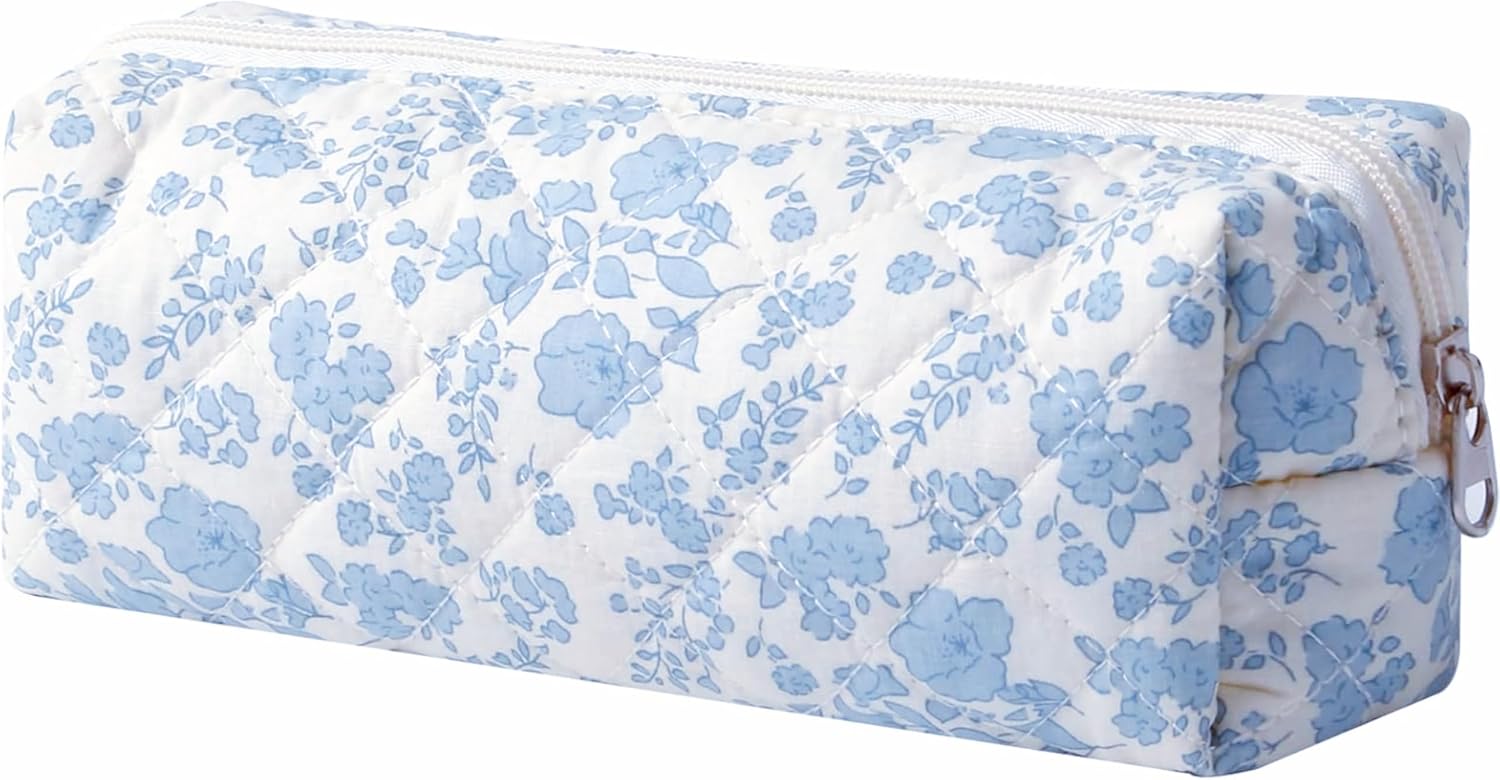 Pencil Pouch Cute Pencil Case for Girls Aesthetic Pencil Bag with Zipper Pen Cases School Supplies Makeup Bag - Image 1