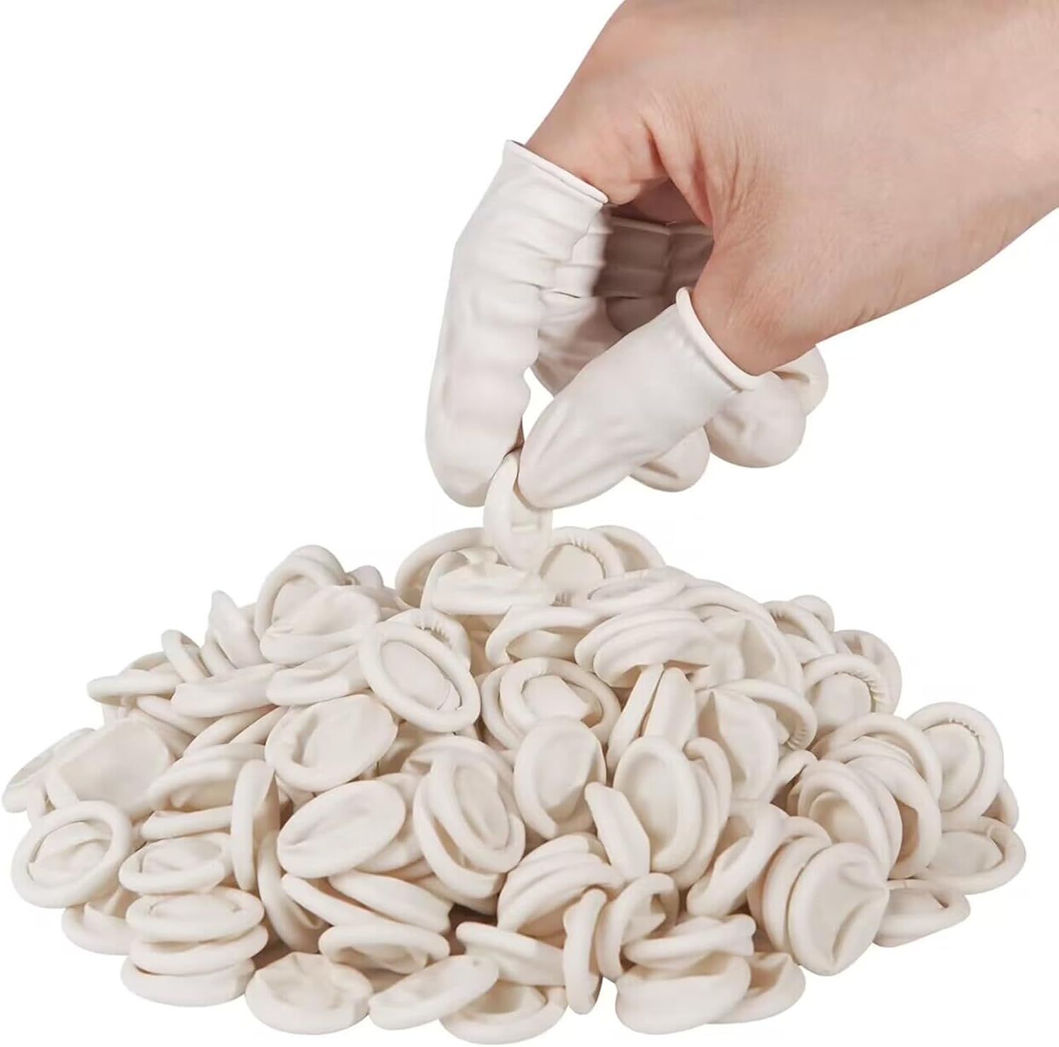 Finger Cots Disposable, Medium Finger Thumb Gloves Protectors, Sleeves Covers Protection for Fingertips (Approx.210 PCS) - Image 1