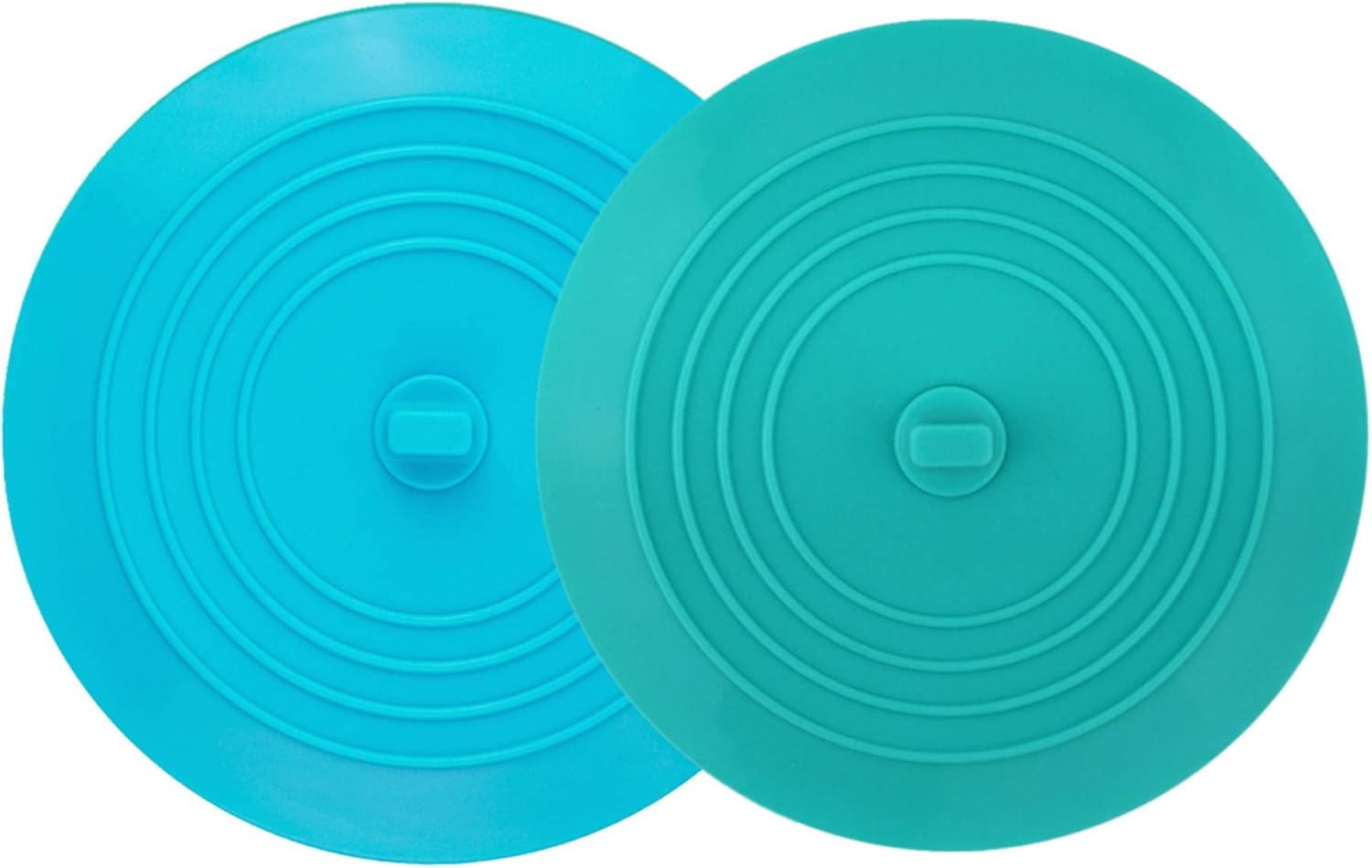 2 Pack 6” Bathtub Tub Drain Cover Stopper, Large Silicone Suction Bathroom Drain Plug Hair Stopper, Bathroom Accessories for Kitchen and Laundry - Image 1