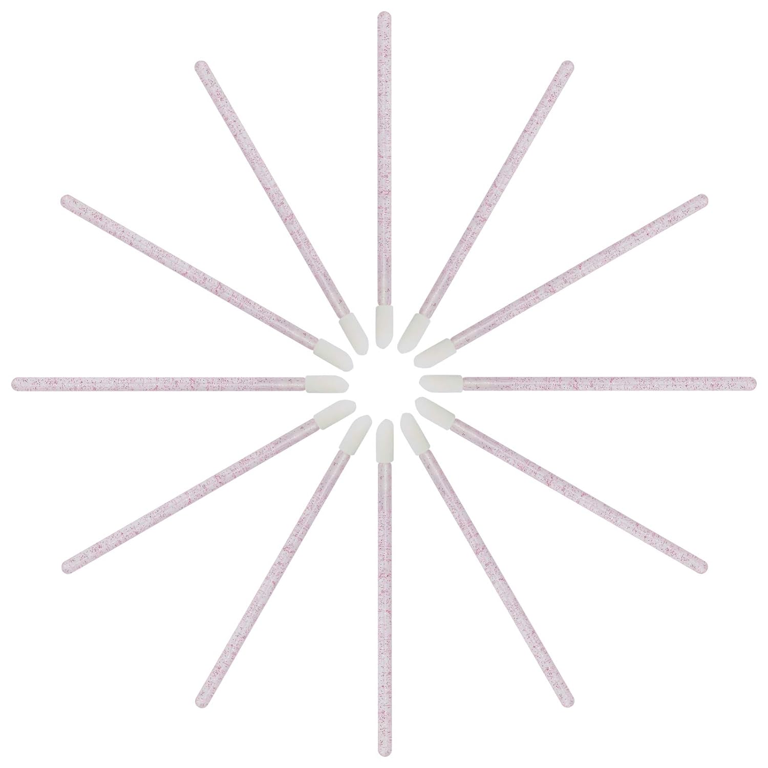 300 PCS Lip Brush, Disposable Makeup Applicators, Lip Gloss Brush Lipstick Applicator Wands, Multicolor Makeup Tool Kits Beauty Lipstick Cosmetic (Crystal Pink) - Image 2