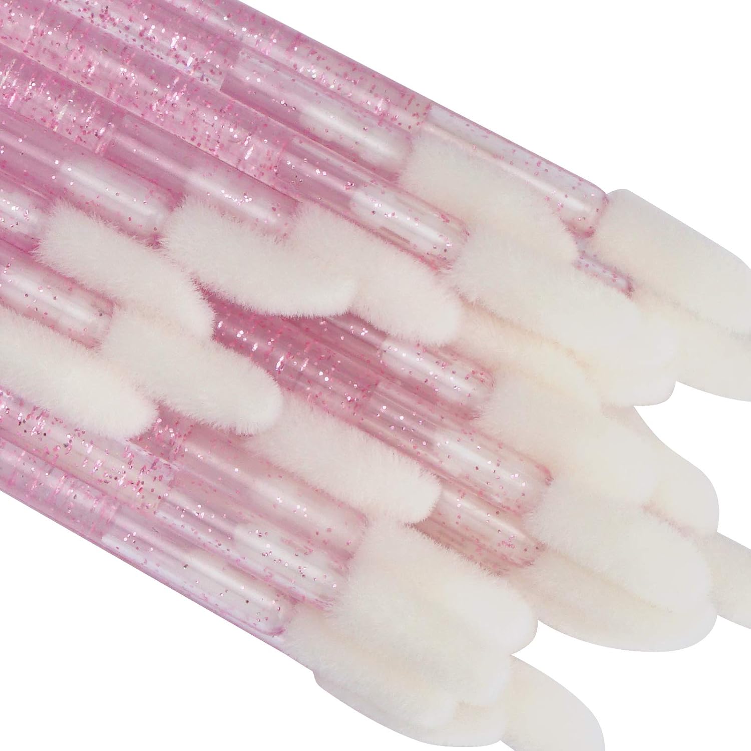 300 PCS Lip Brush, Disposable Makeup Applicators, Lip Gloss Brush Lipstick Applicator Wands, Multicolor Makeup Tool Kits Beauty Lipstick Cosmetic (Crystal Pink) - Image 5