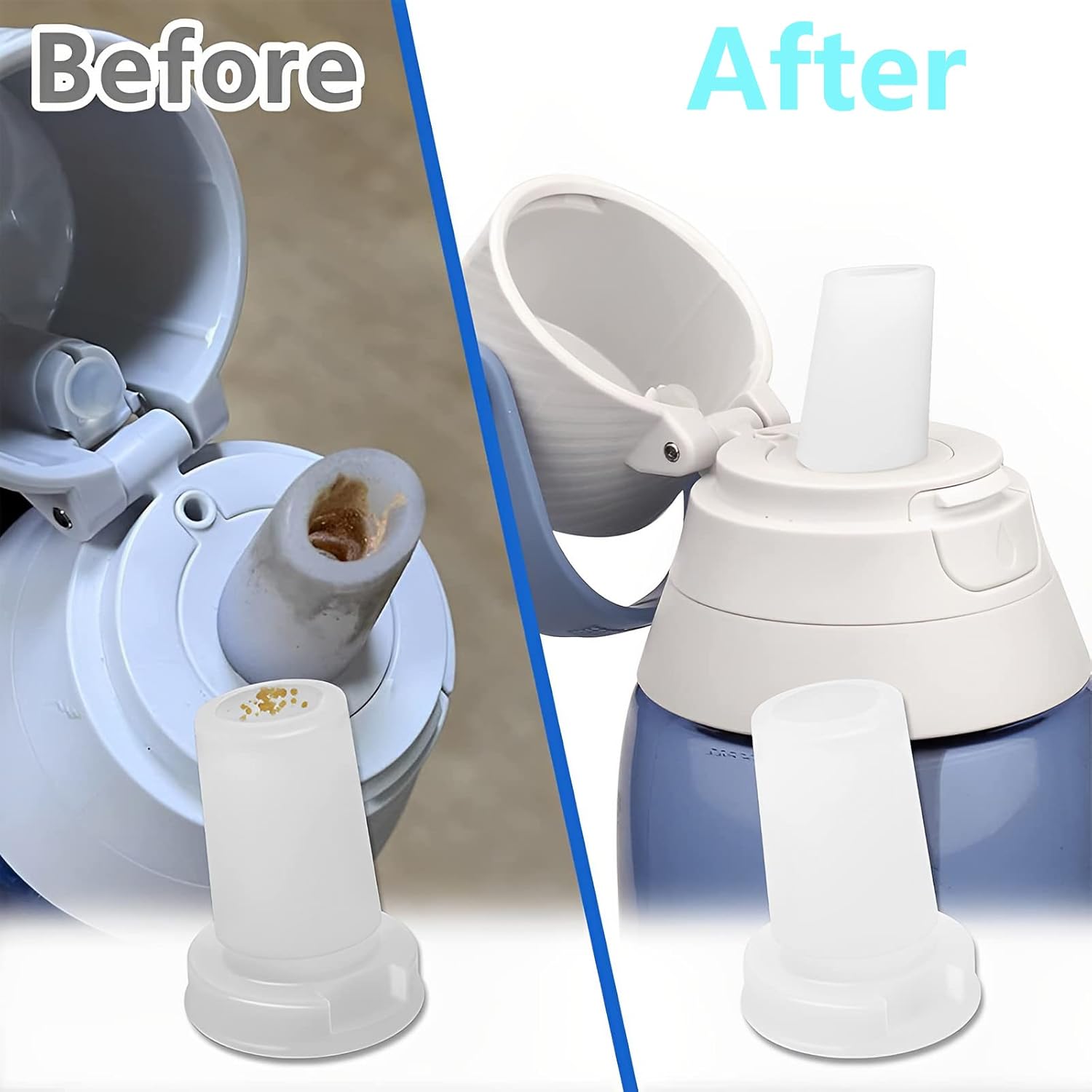 Bite Valve Replacement for Brita Water Bottle, 2 Pack, Silicone, BPA-Free, 1 Liter, Sports, Travel - Image 3
