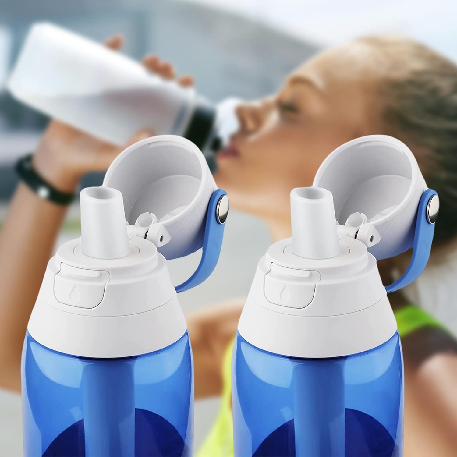Bite Valve Replacement for Brita Water Bottle, 2 Pack, Silicone, BPA-Free, 1 Liter, Sports, Travel - Image 6