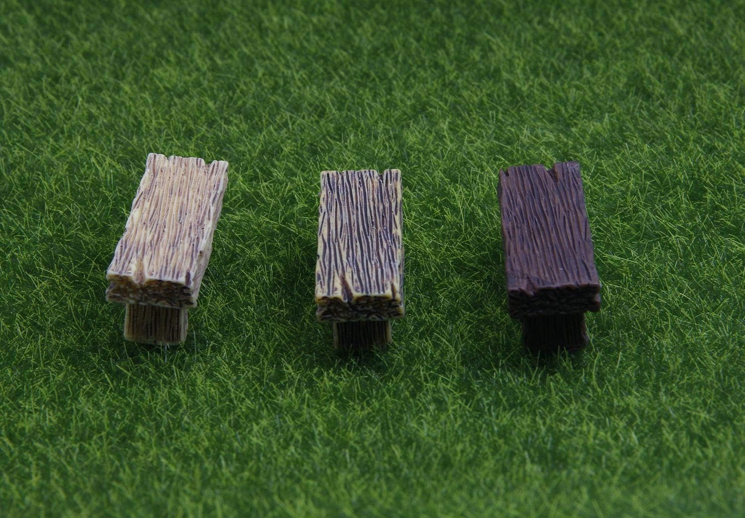 3Pcs Mini Resin Bench Miniature Fairy Garden Bench Dollhouse Accessories Statue DIY Decor Gift - Image 4
