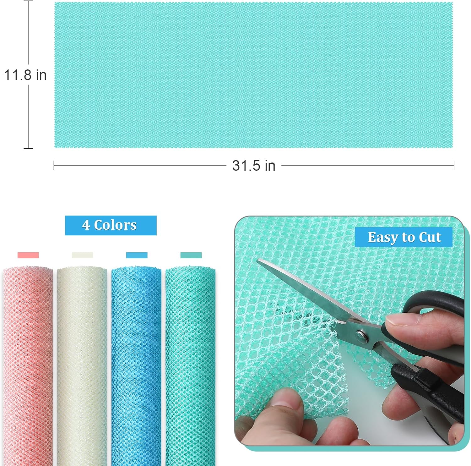 4 Pieces African Exfoliating Net, Long African Net Sponge, Nylon African Net Cloth, Exfoliating Washcloth, Body Scrubbers for Use in Shower, Back Scrubber Skin Smoothers for Bath (Multicolor 4) - Image 3