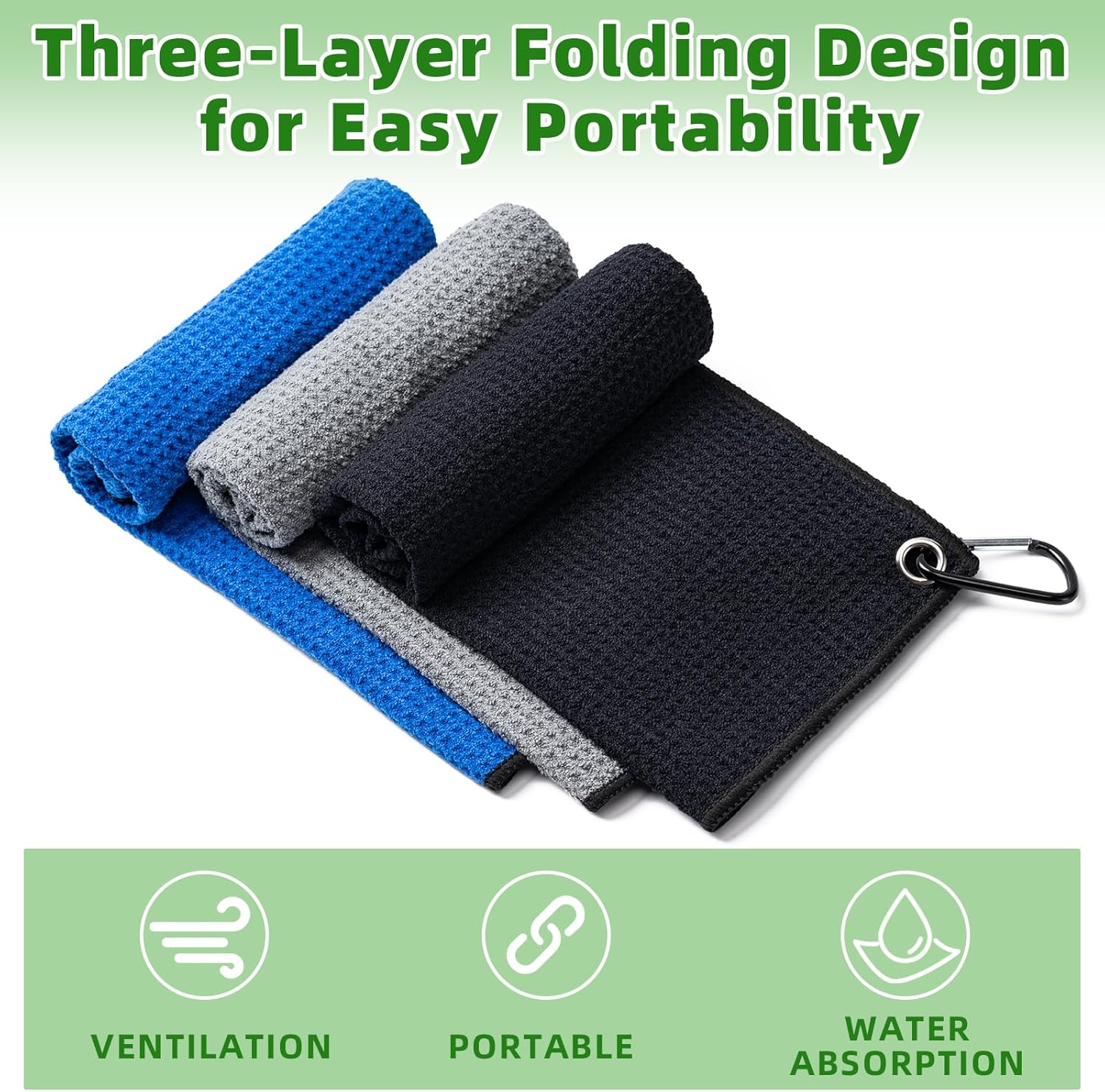 3 Pack Golf Towels(16