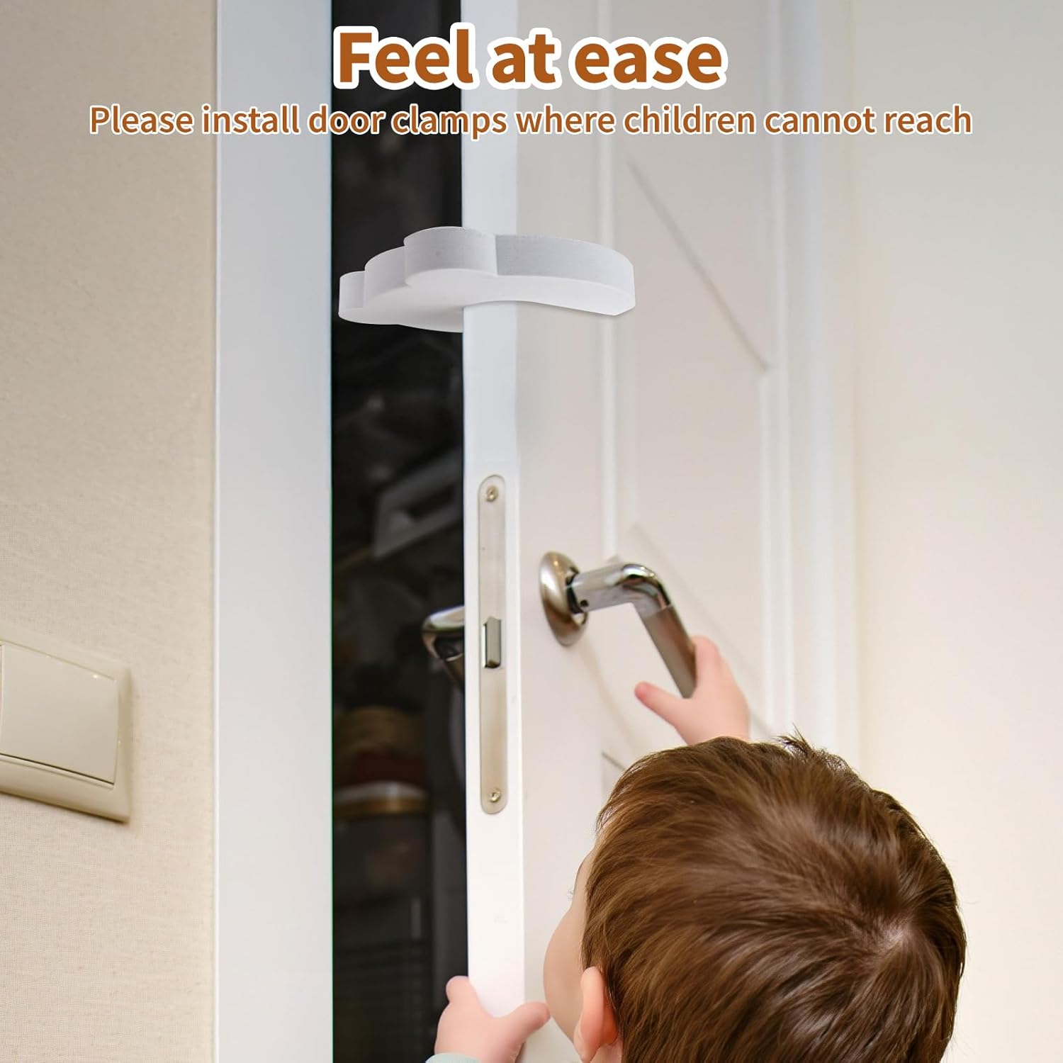 Door Pinch Guards 4PCS Baby Proof Doors Extra Soft Foam, Sleek Design, Child Safety, Baby Safety Finger Protectors -Prevents Finger Pinch Injuries, Slamming Doors, Door Stoppers for Kids - Image 2