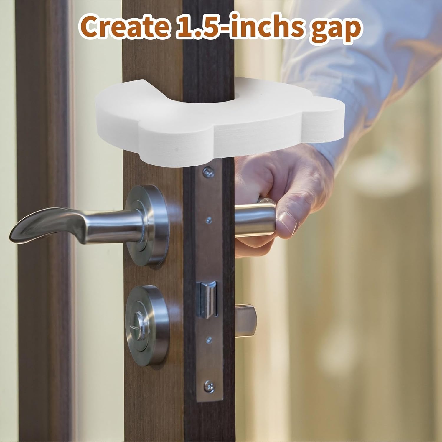 Door Pinch Guards 4PCS Baby Proof Doors Extra Soft Foam, Sleek Design, Child Safety, Baby Safety Finger Protectors -Prevents Finger Pinch Injuries, Slamming Doors, Door Stoppers for Kids - Image 4