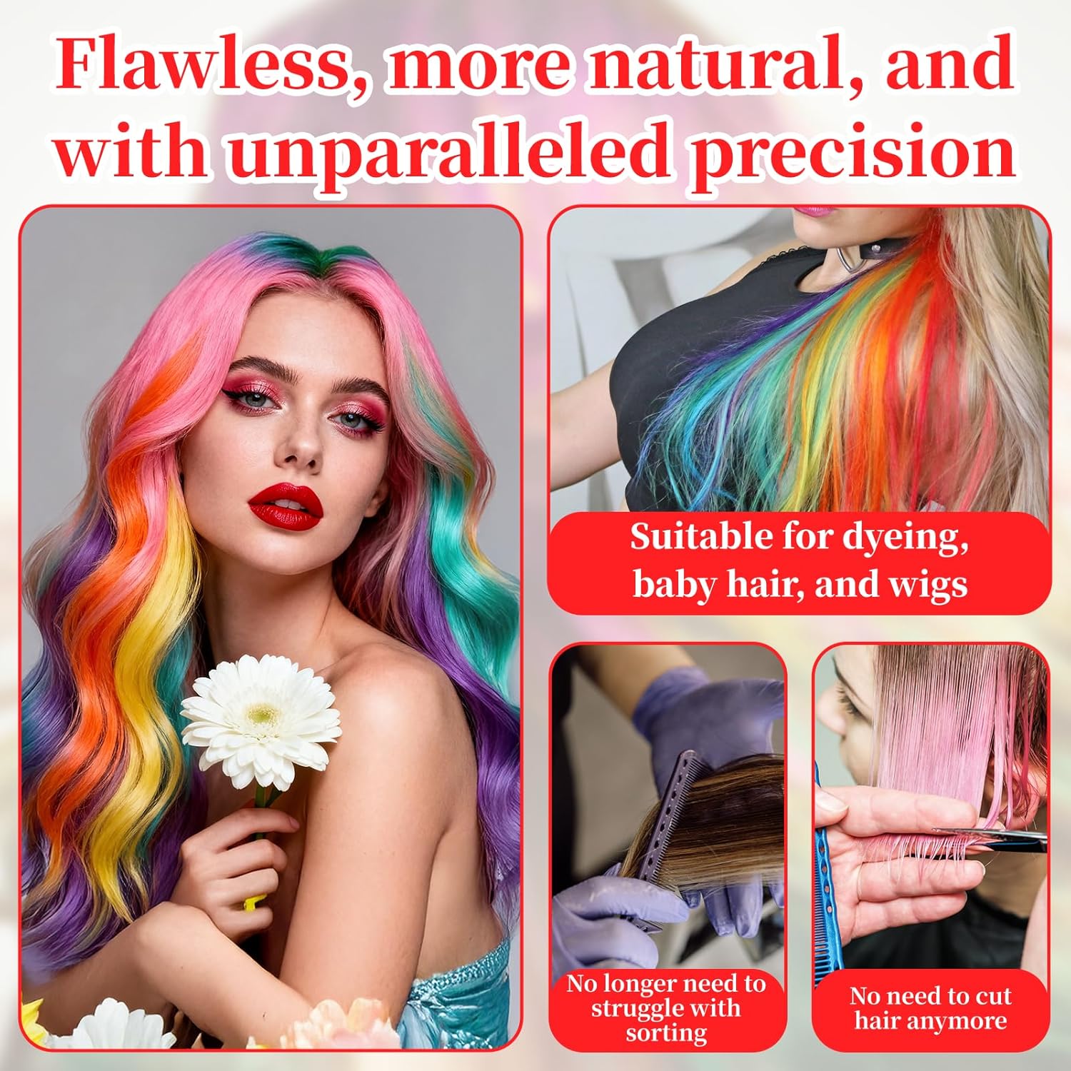 Balayage Board with Teeth - 2-Pack Black Balayage Highlighting Paddle & Hair Dye Comb Brush Hair Highlighting Kit for Women Hairstylist Accessories - Easy to Clean, Sturdy, Lightweight - Image 4