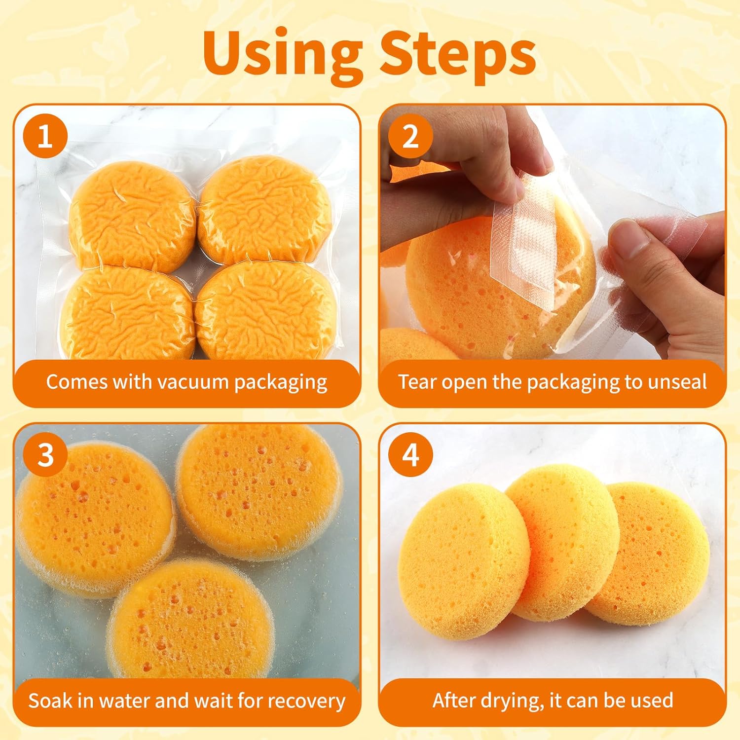 10-Pack Pottery Sponges - 3'' Round Painting Sponge - Soft Elasticity Clay Sponges - Artists Sponge for Face Painting Pottery Ceramics Art Crafts, Also Work as Water Absorption Cleaning Soap Sponge - Image 2