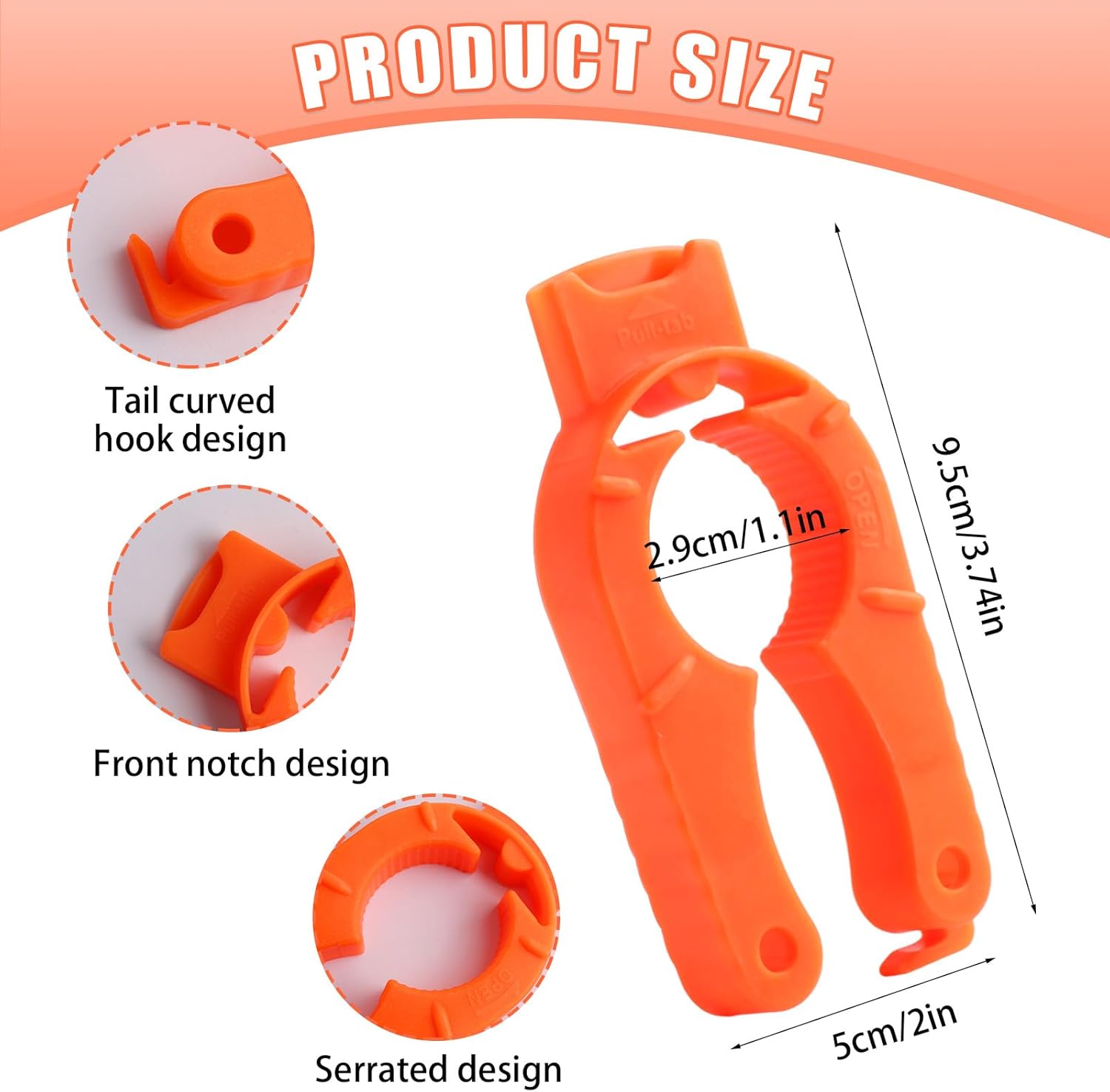 4-Pack Bottle Cap Opener - 3 in 1 Multi-Purpose Water Bottle Openers for Weak Hands, Seniors, Elderly - Plastic Water Bottle Opening Tool for Home, Kitchen, Camping, Travel On-Go - Get Lids Off Easily - Image 2