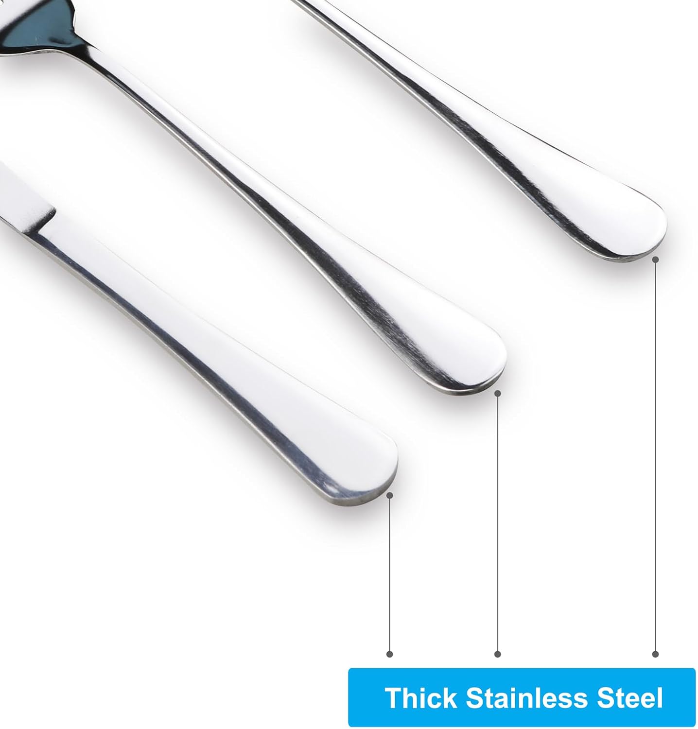 Travel Utensils With Case, Stainless Steel Reusable Portable Utensils Set With Case,  Travel Silverware Set - Image 7