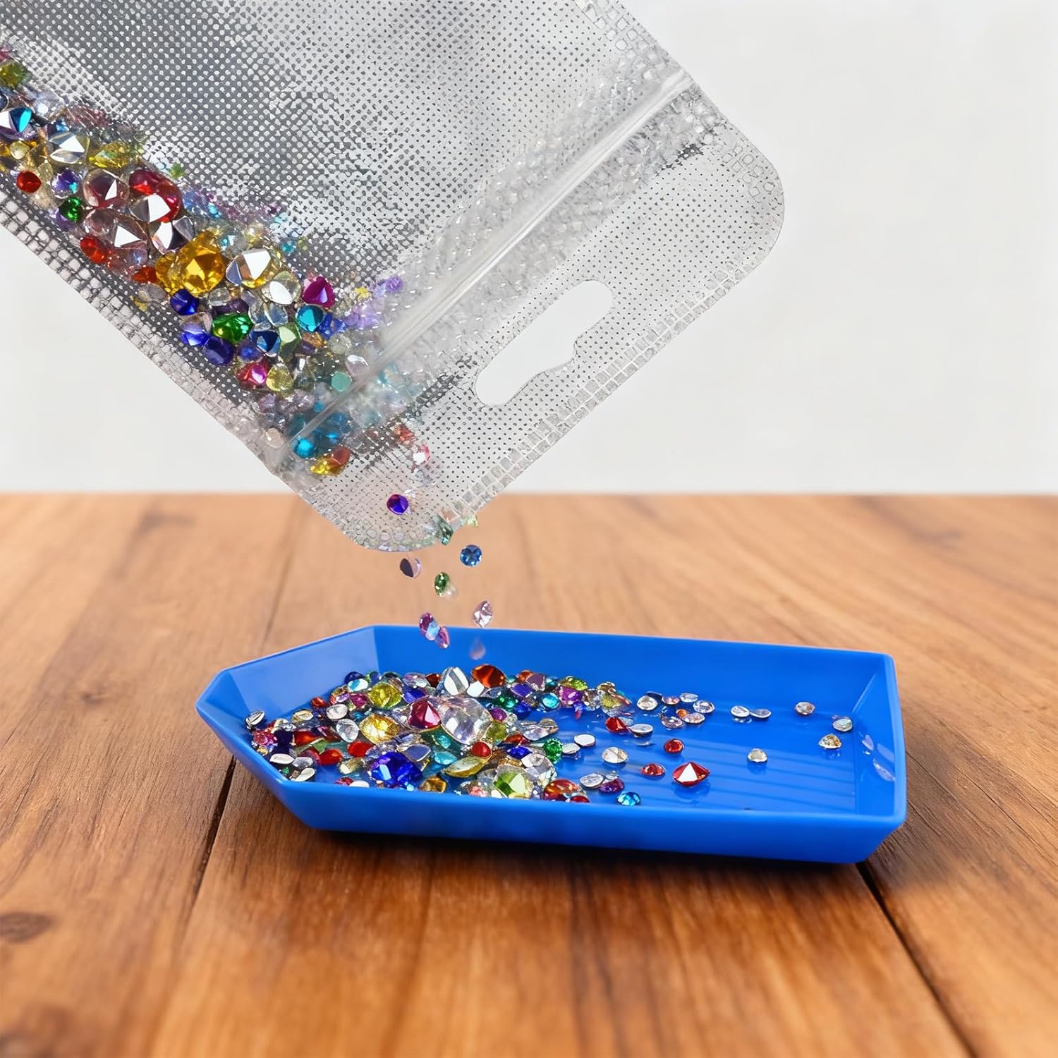 100PCS Diamond Painting Beads Storage Bags – 4.3'' x 2.7'' Small Reusable Ziplock Jewerly Bags Pouches for DIY Diamond Art, Gem & Bead,Samples,Small Items,Craft Supplies Storage Accessories - Image 3