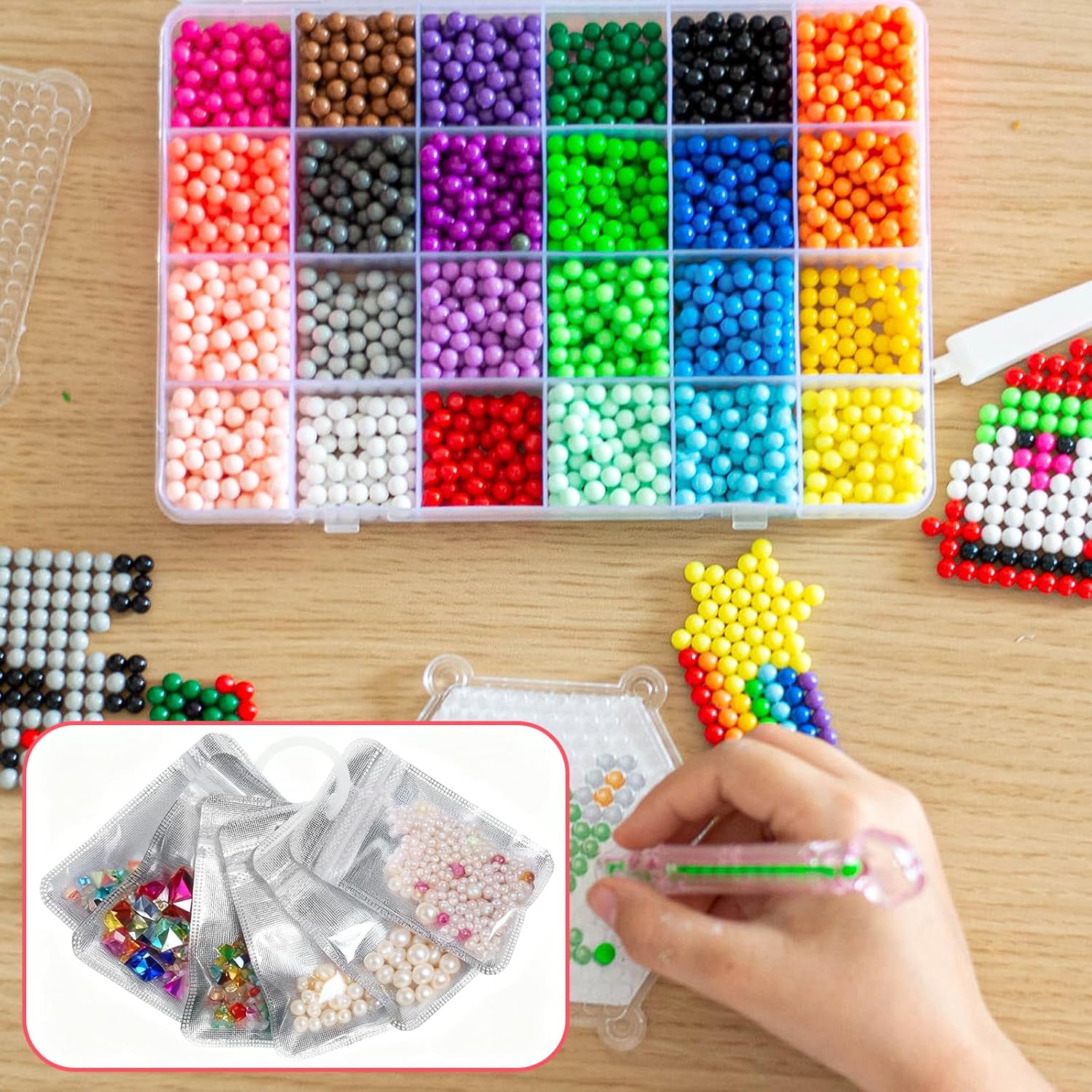 100PCS Diamond Painting Beads Storage Bags – 4.3'' x 2.7'' Small Reusable Ziplock Jewerly Bags Pouches for DIY Diamond Art, Gem & Bead,Samples,Small Items,Craft Supplies Storage Accessories - Image 4