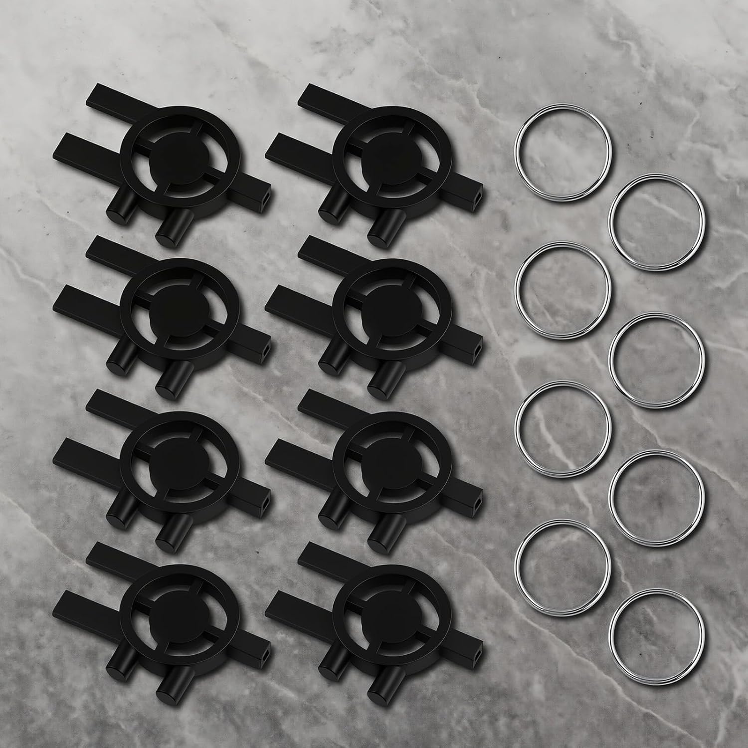 8pcs Dispenser Key Replacement for Cintas Sanis, 3-in-1 Toilet Paper Towel Holder Key Soap Dispensing for Home Office School Maintenance Commercial Business - Image 5