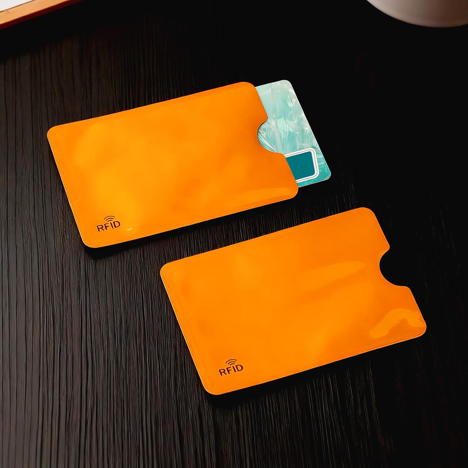 24-Pack Travel RFID Blocking Sleeves - 2.48'' x 3.58'' Multicolor Identity Theft Protection Secure Cred Card Protecor Holders - Waterproof aluminum Foil Slim Design easily into your Wallet - Image 2