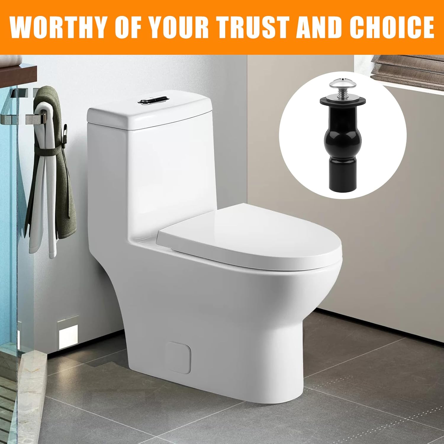 2 Pack Toilet Hinge Bolts, Universal Rubber Expansion Seat Cover Screws for Top Mounting Toilet Seat Hinges (for 14-16mm hole toilet seats) - Image 5