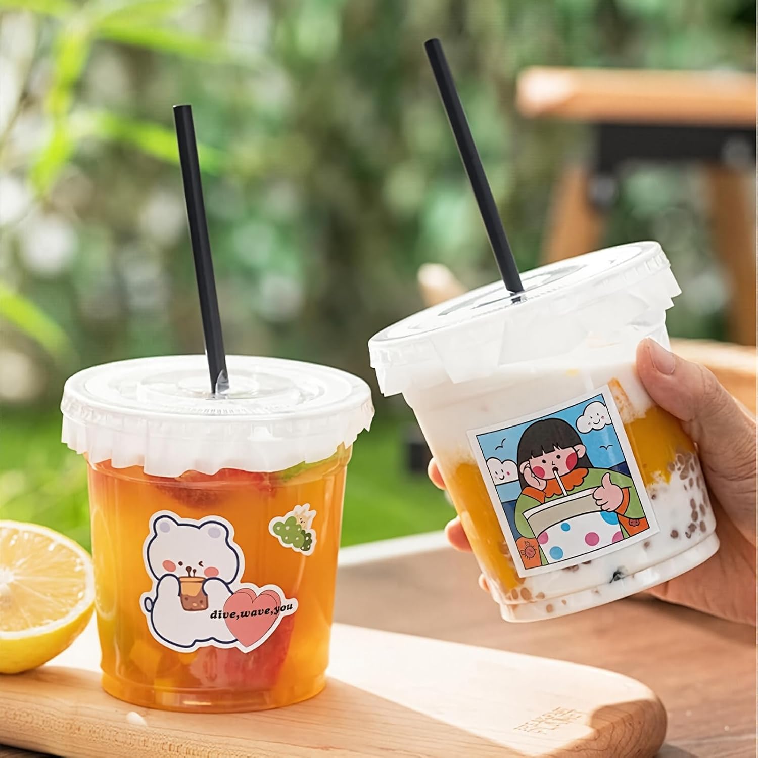 200-Pack 4.5 Inch Leak-Proof Cup Lid Liners – White Round Sealing Pads Lid Covers for Plastic Drink Cups, Milk Tea, Coffee, Bubble Tea Water Bottles – Spill-Proof Film Pads for Beverage Containers - Image 3
