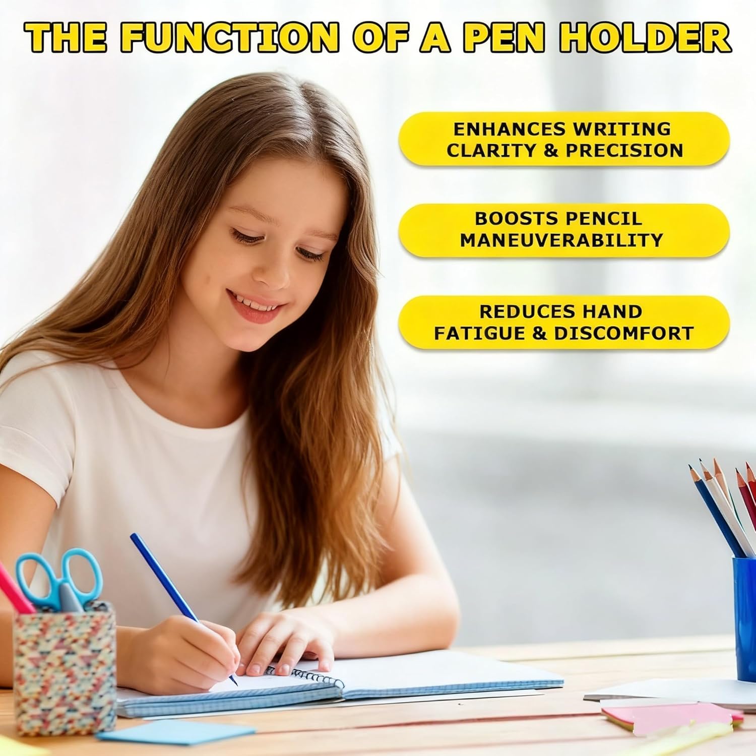 14-Pack Pencil Grips for Handwriting - 2Style (4Pcs Pen Grips w/Cushion & 10Pcs Cute Dolphin Pencil Grip) - Writing Posture Correction Writting Aids for Adults,18+Age - Image 2