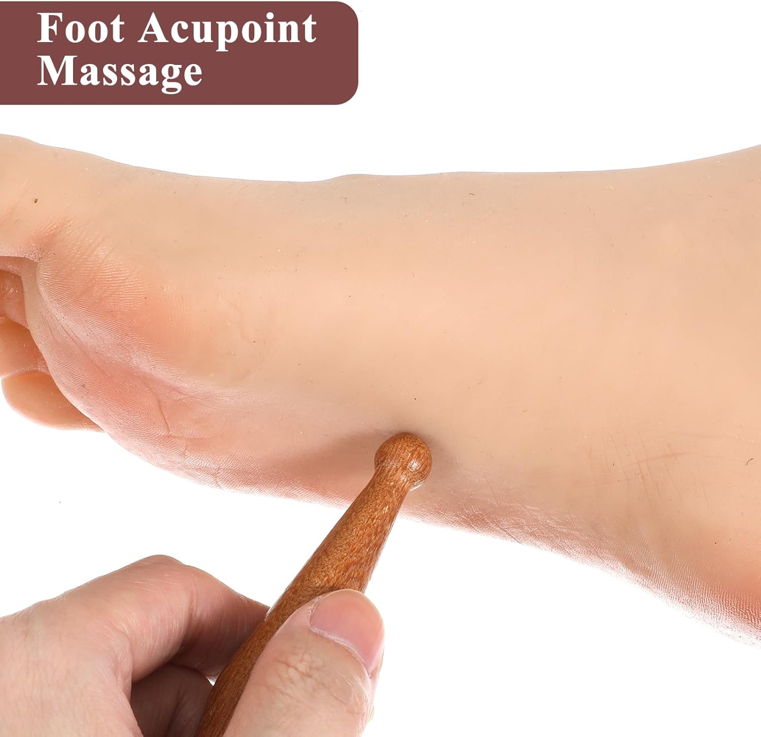 Massage Pen,Wooden Massage Tools Acupressure Pen Pressure Point Tool for Relaxing Body Hand Foot - Image 3