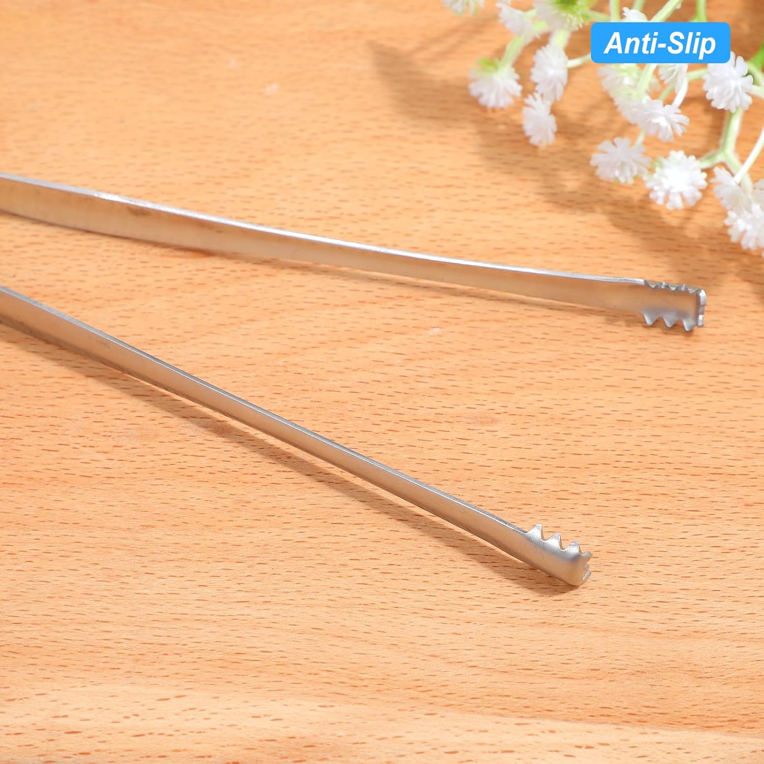 2PCS Egg Chalaza Removal Tool,Stainless Steel Tongs,Toothed Design Eggshell Fragment Membrane Remover Tong,Multipurpose Kitchen Tool for Cooking Food Cake Bakers Pastry Chefs - Image 6