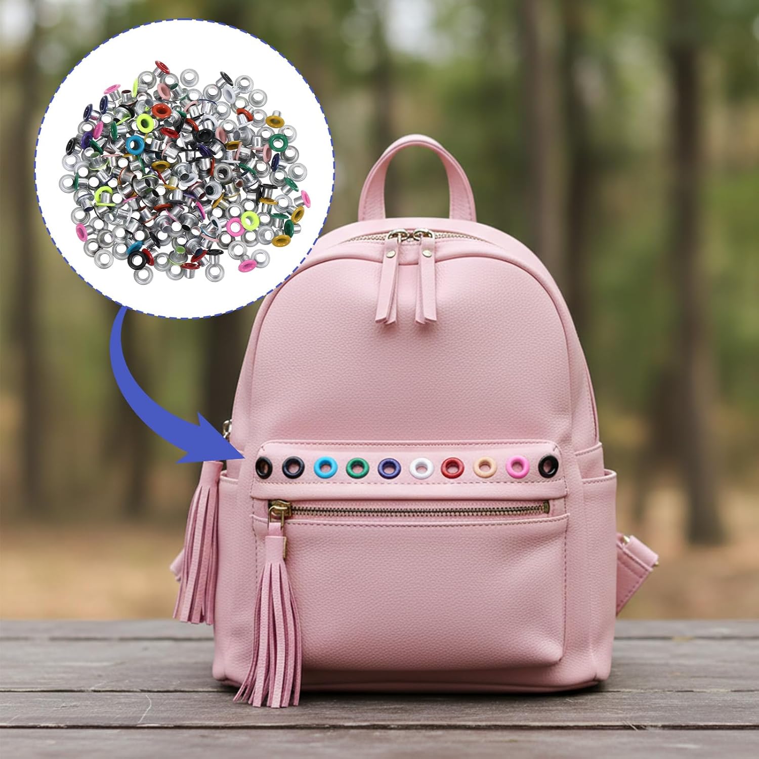 Shimmeroo 210PCS 3mm Metal Eyelets and Grommets, Colored Round Eyelets for Paper Crafts, Scrapbooking, Card Making, Fabric, Leather, Shoes - Image 4