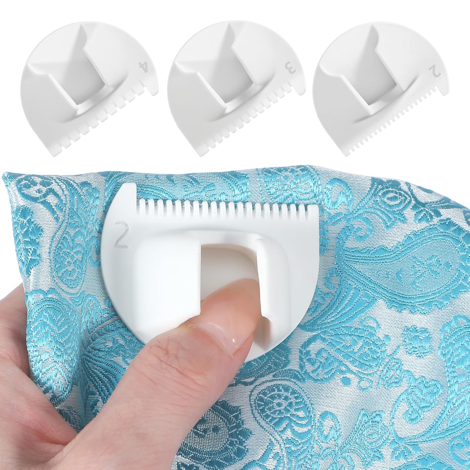3PCS Finger Sewing Ruler Sewing Needle Gauge Measuring Tool Edge Stitch Lock Sewings Gauge for DIY Edge Even Stitching Lock Kit Quilting for Beginners and Seniors - Image 4