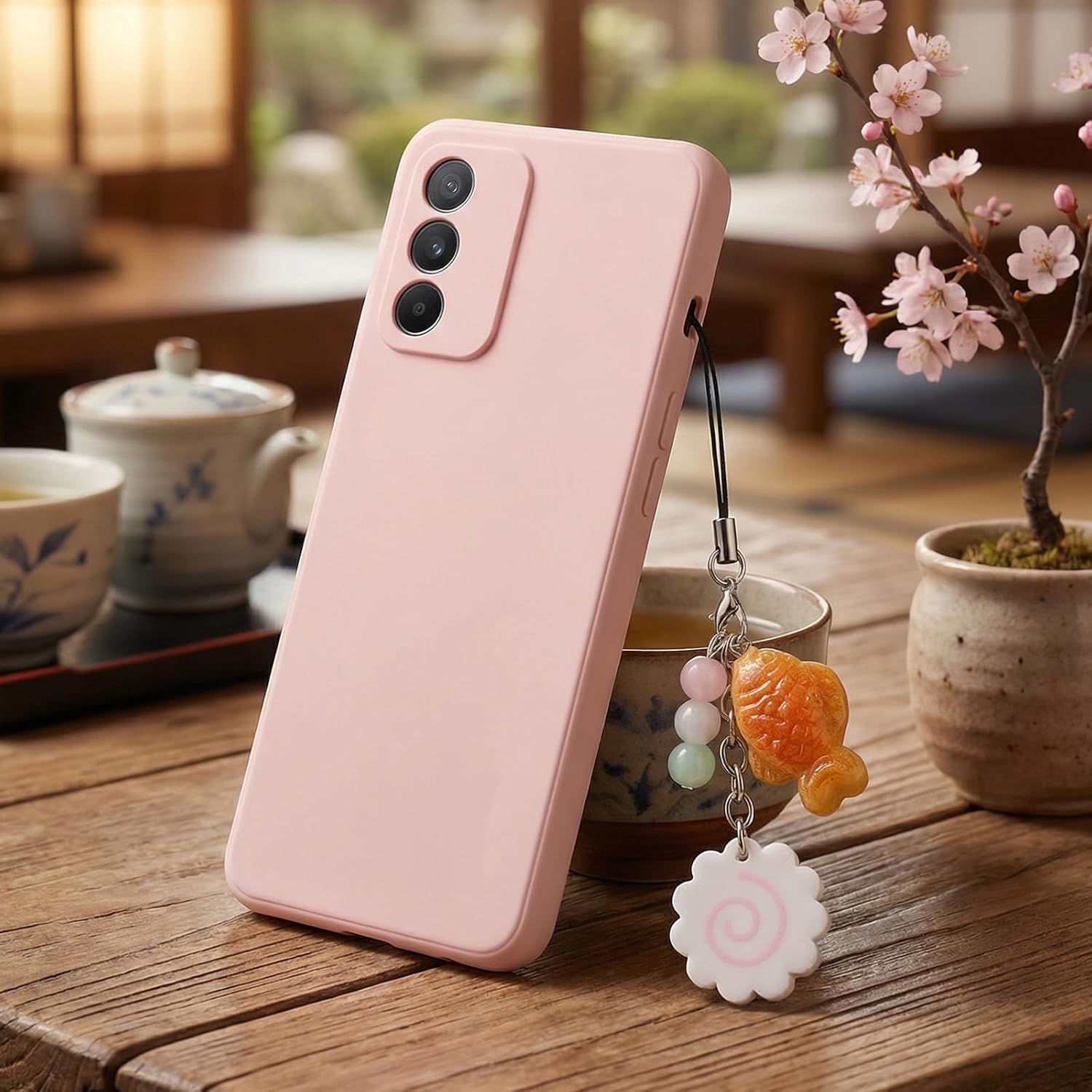 Cute Phone Charms,Cell Phone Strap Charm - Maki Fish Cake Taiyaki Cellphone Charm Strap - Image 1