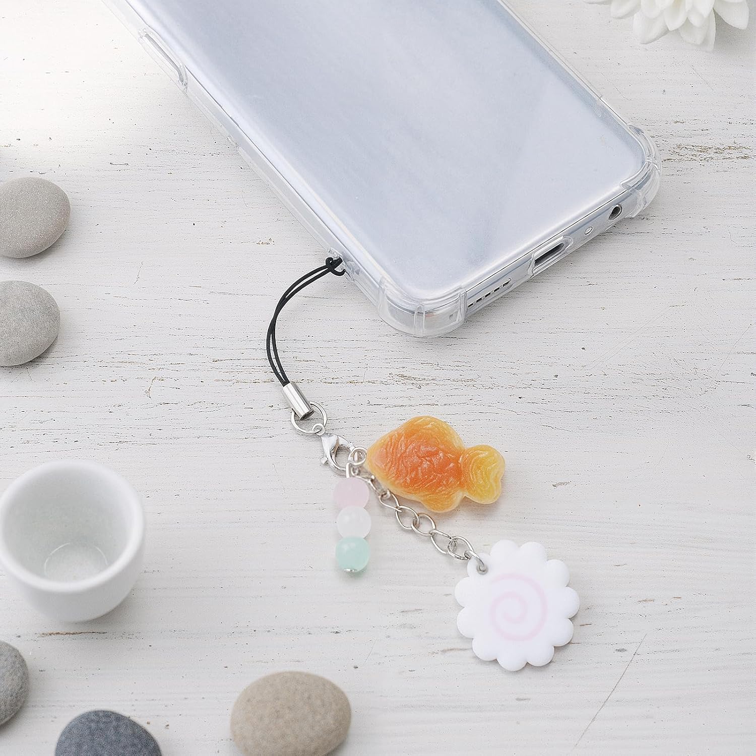 Cute Phone Charms,Cell Phone Strap Charm - Maki Fish Cake Taiyaki Cellphone Charm Strap - Image 6