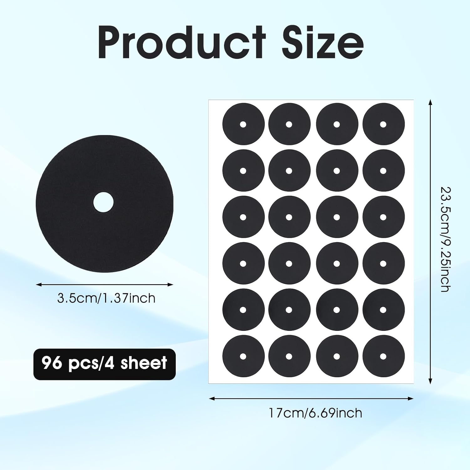 96Pcs Pool Table Marker Dots, Billiard Spot Position Stickers, Billiard Point Sticker Accessories, Pool Table Stickers - Image 1