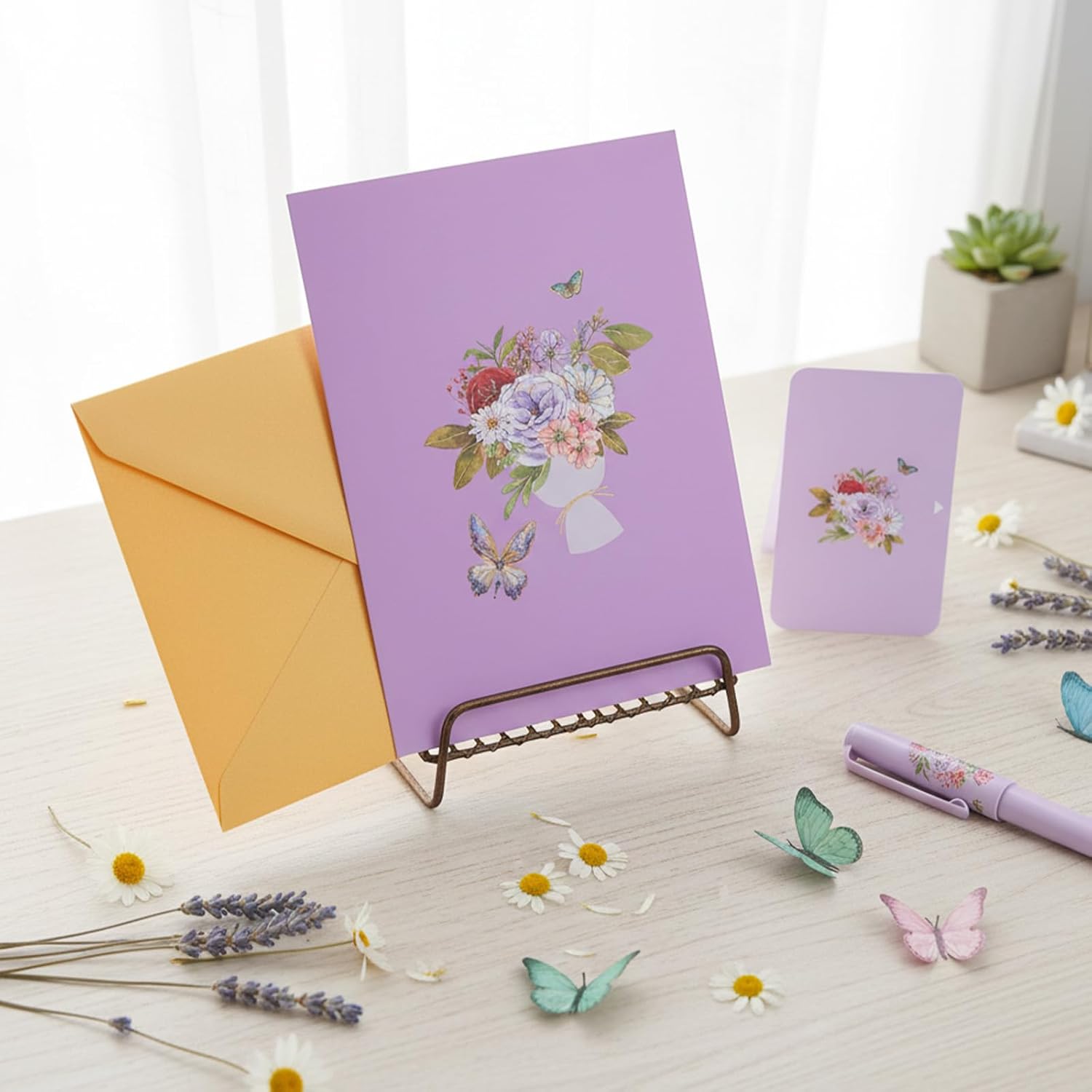 Butterfly Pop up Birthday Cards for Women, Pink Butterfly Waltz 3D Greeting Card for Birthday Anniversary Women’s Day Wedding Thank You Mother Wife Grandma - Image 3