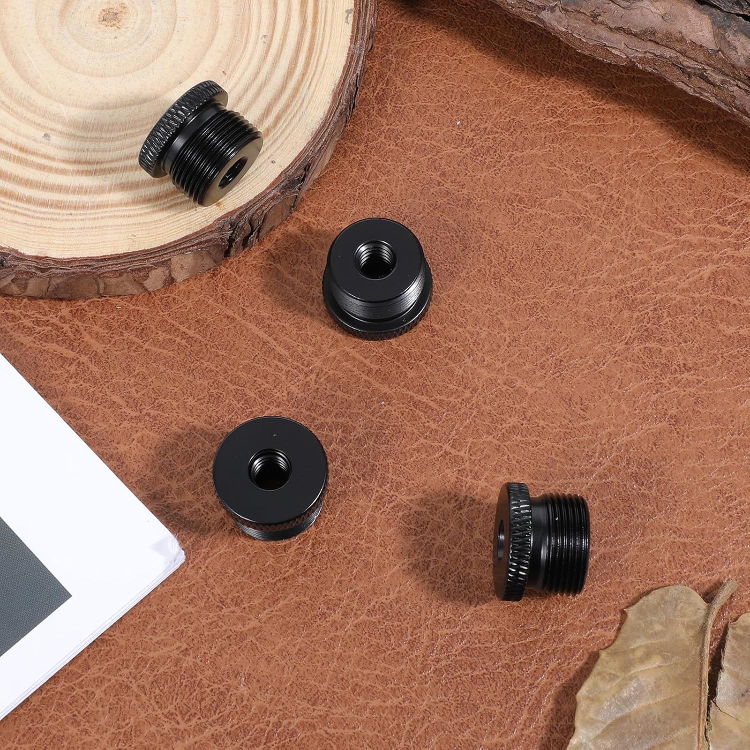 4 Pcs Mic Stand Adapter Microphone Stand Adapter 1/4 Female to 5/8 Male Screw Adapter Thread Tripod Screw Adapter for Microphone Stand Mount to Camera Tripod - Image 4