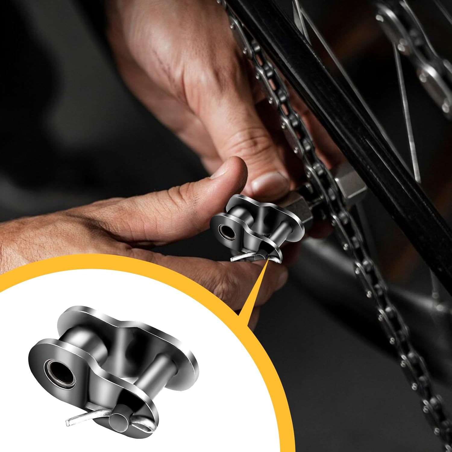 5PCS 420 Chain Roller Chain Offset Link #420, Half Link, Crank Link - Image 5