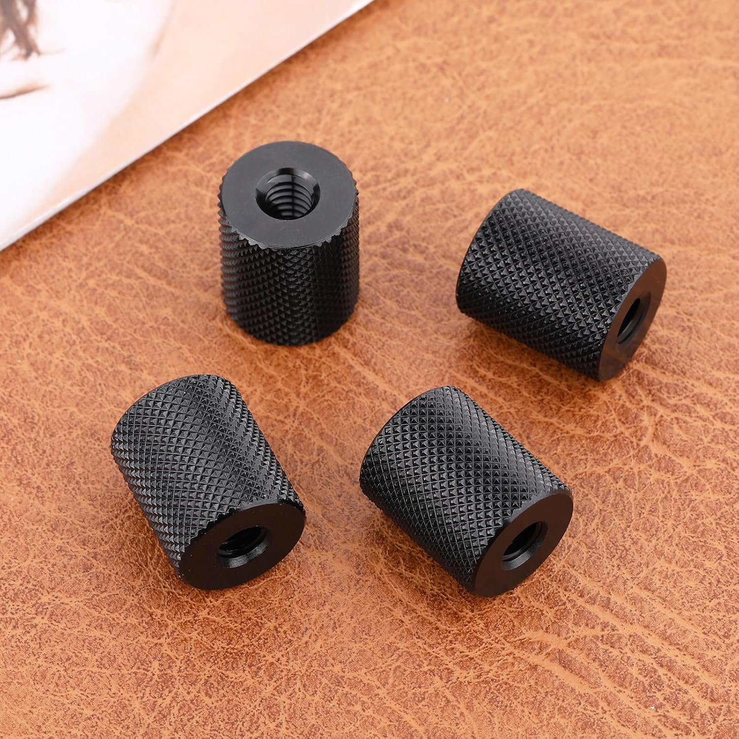 4 Pcs Double Female Thread Tripod Cylinder Adapter Screw 1/4 to 1/4 with Center 1/4-20 Thread Photography Equipment Camera Tripod Nut Accessories Suitable for Electric Rails and Light Stands - Image 2