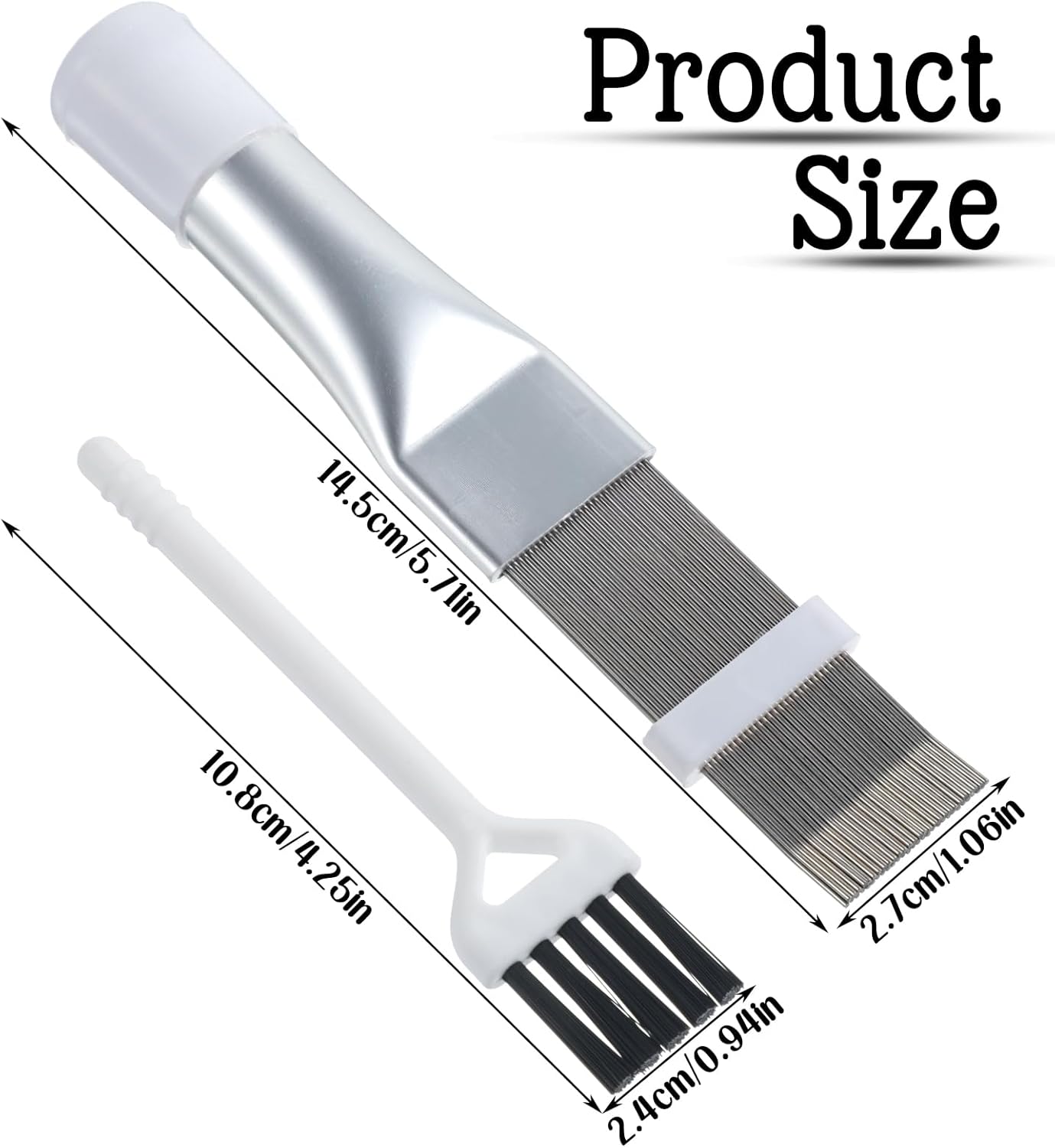 2Pcs Radiator Fin Comb,Coil Cleaning Brush Air Conditioner Fin Comb Kit for Combing Radiator Evaporator Condenser - Image 1