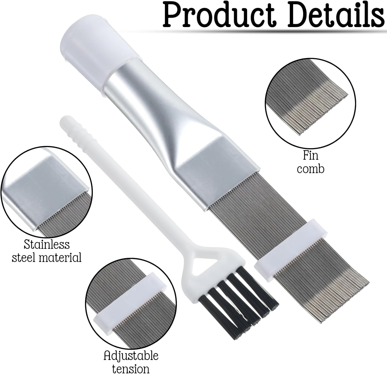 2Pcs Radiator Fin Comb,Coil Cleaning Brush Air Conditioner Fin Comb Kit for Combing Radiator Evaporator Condenser - Image 2