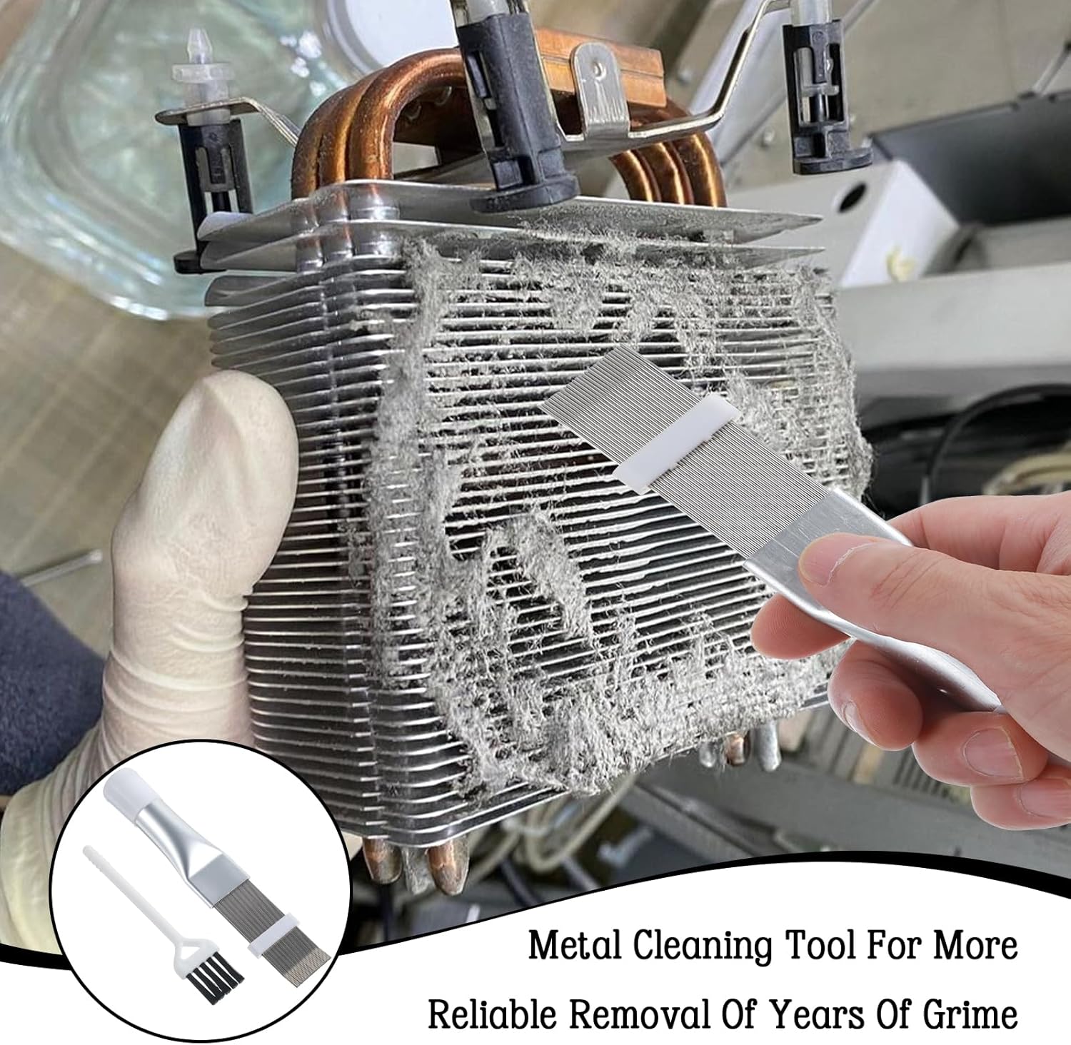 2Pcs Radiator Fin Comb,Coil Cleaning Brush Air Conditioner Fin Comb Kit for Combing Radiator Evaporator Condenser - Image 5