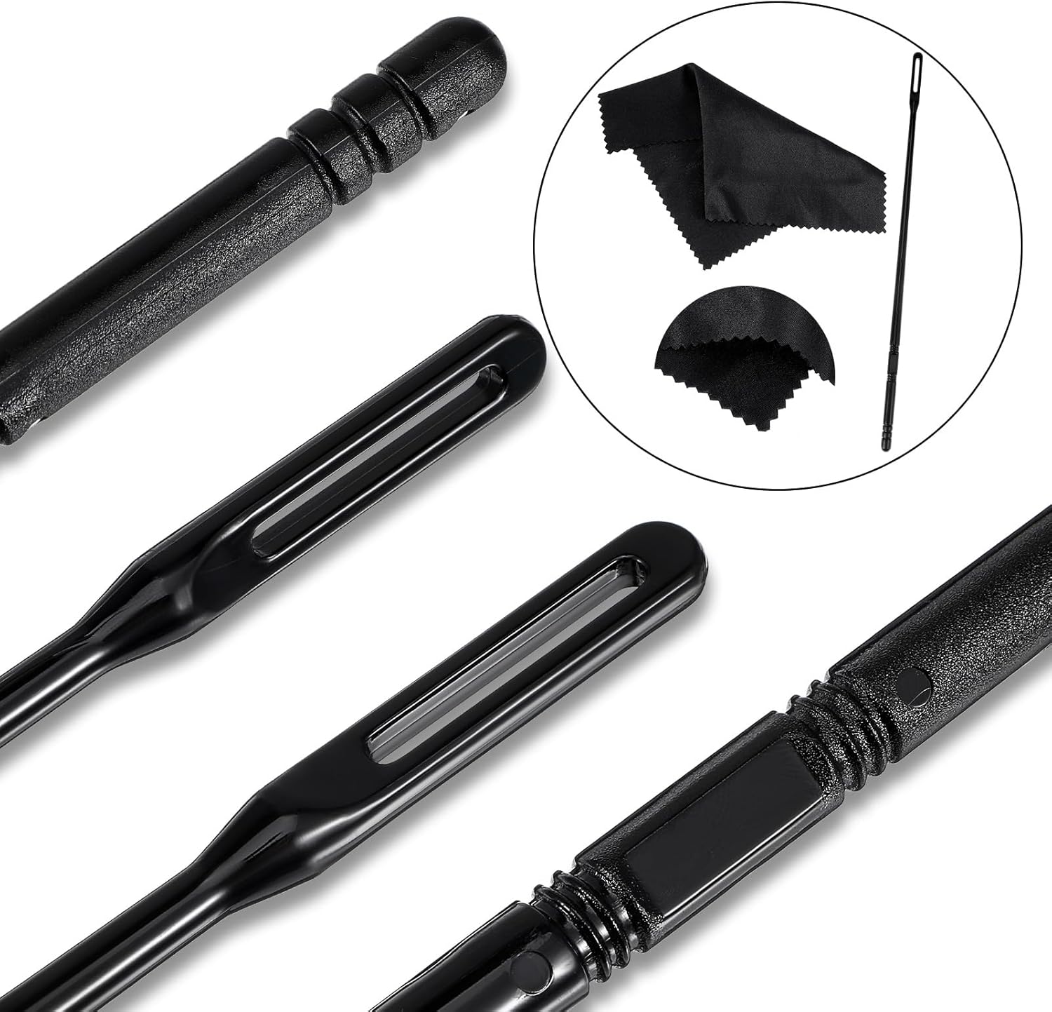 6Pcs Flute Cleaning Kit, 3Pcs Flute Cleaning Rod with 3Pcs Cleaner Polishing Cloth, Flutes Cleaner Swabs Stick Tools for Flutes Maintenance - Image 5