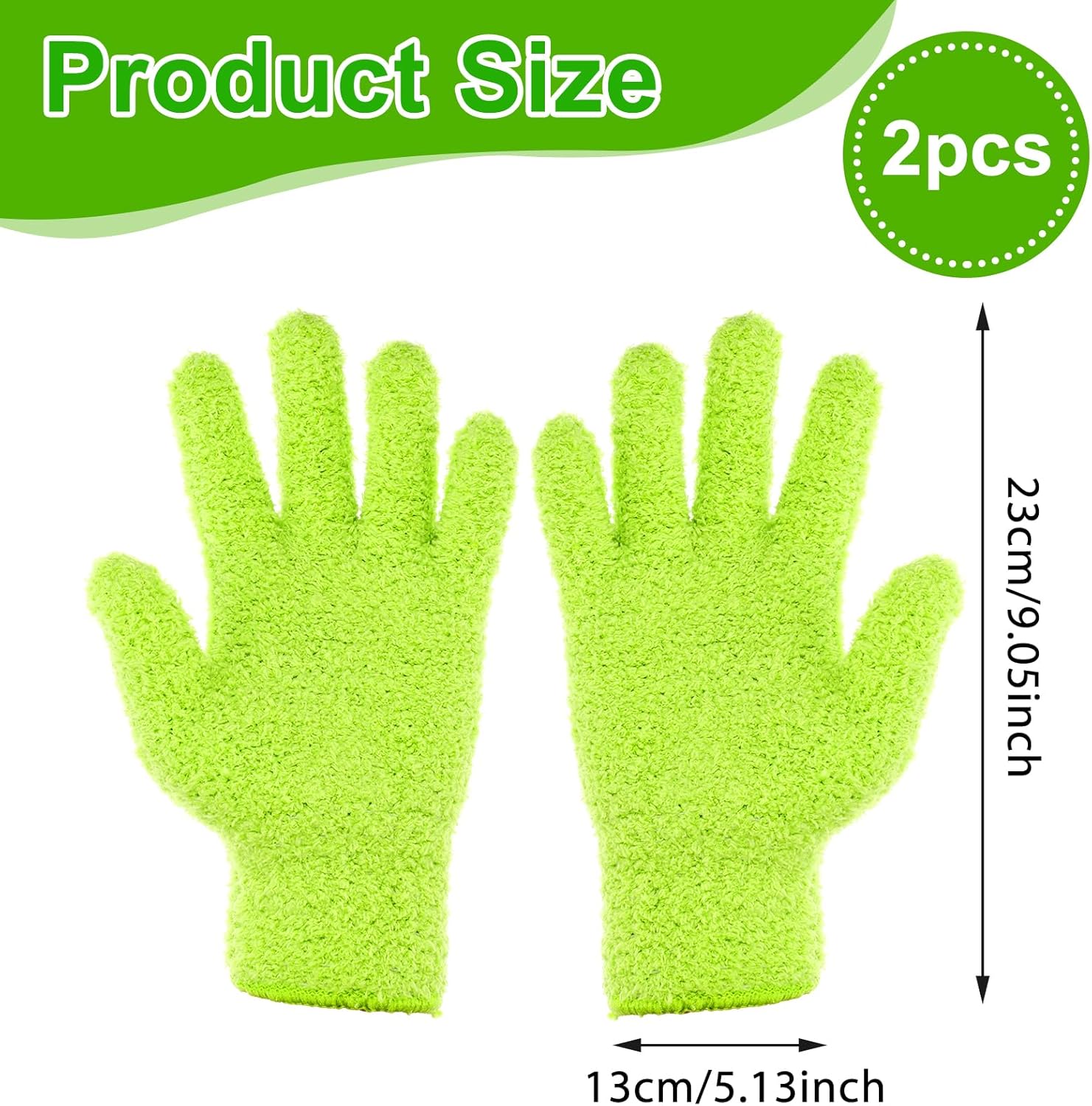 Microfiber Gloves for Plants, Microfiber Gloves For Plant Dusting, Leaf Cleaning Glove, Plant Leaf Cleaner and Shine for Houseplants, Reusable Indoor Plants Care Accessories, Washable Dusting Mitts - Image 1