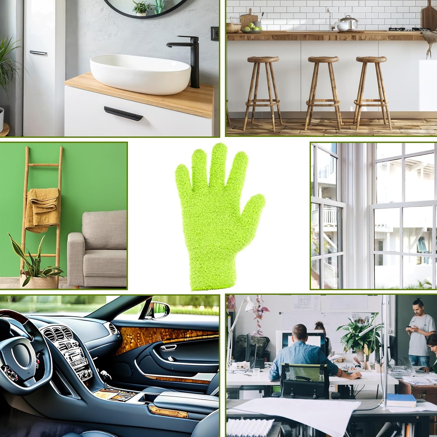 Microfiber Gloves for Plants, Microfiber Gloves For Plant Dusting, Leaf Cleaning Glove, Plant Leaf Cleaner and Shine for Houseplants, Reusable Indoor Plants Care Accessories, Washable Dusting Mitts - Image 3
