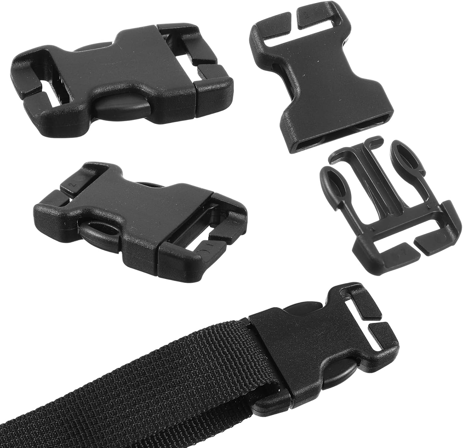 Vin Beauty Quick Release Buckle 6 Pcs Plastic Buckle Clips 1 Inch Plastic Buckles Repair Kit No Sewing Required for 20mm/0.79inch Backpack Bag Strap - Image 4