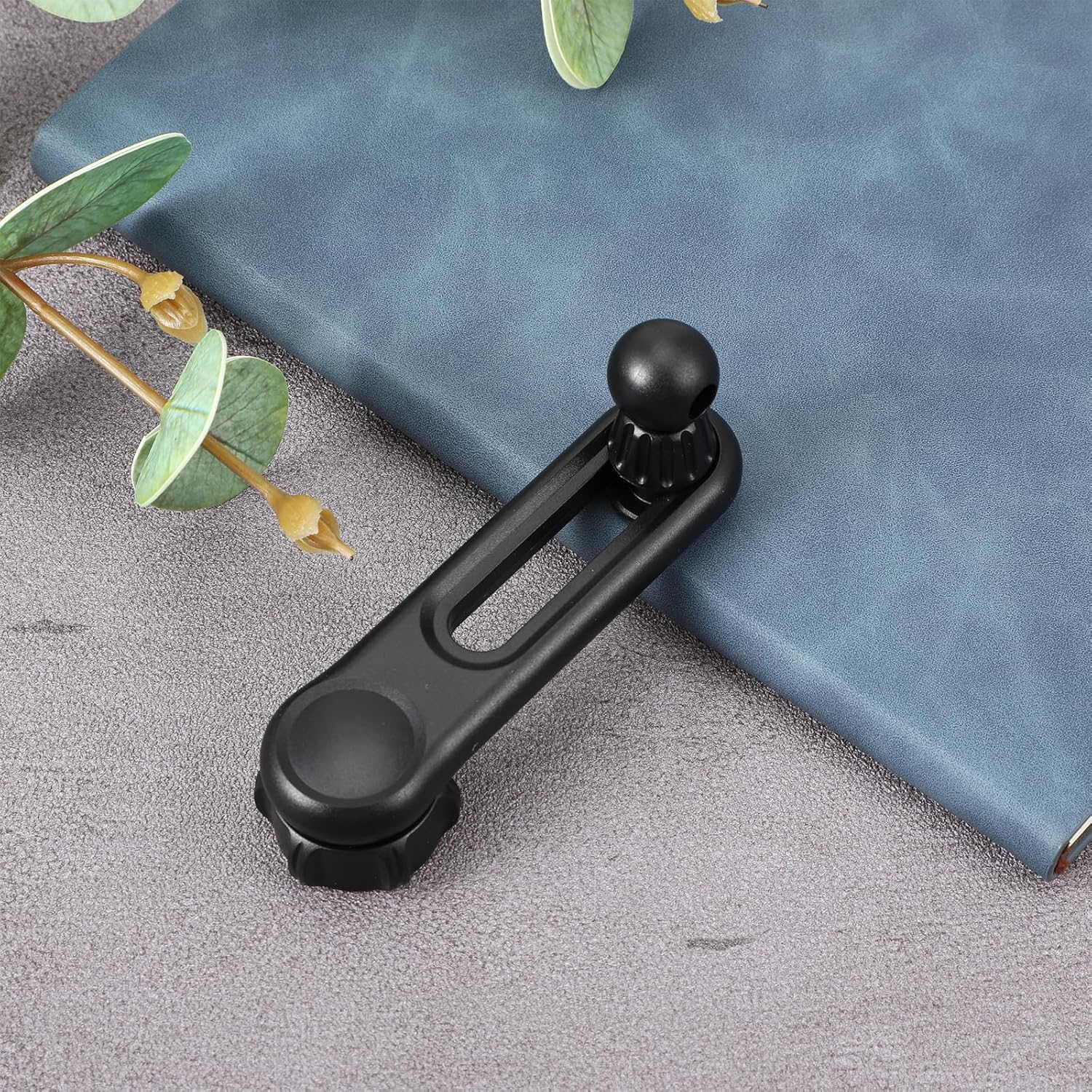 17mm Ball Mount Extension Arm, 360-Degree Rotatable Extender, 2.04 Inch Adjustable Length, Balls Mount Phone Extension Holder Arm 17mm Female to Male Ball Extender for Car Phone Holder, Black - Image 3